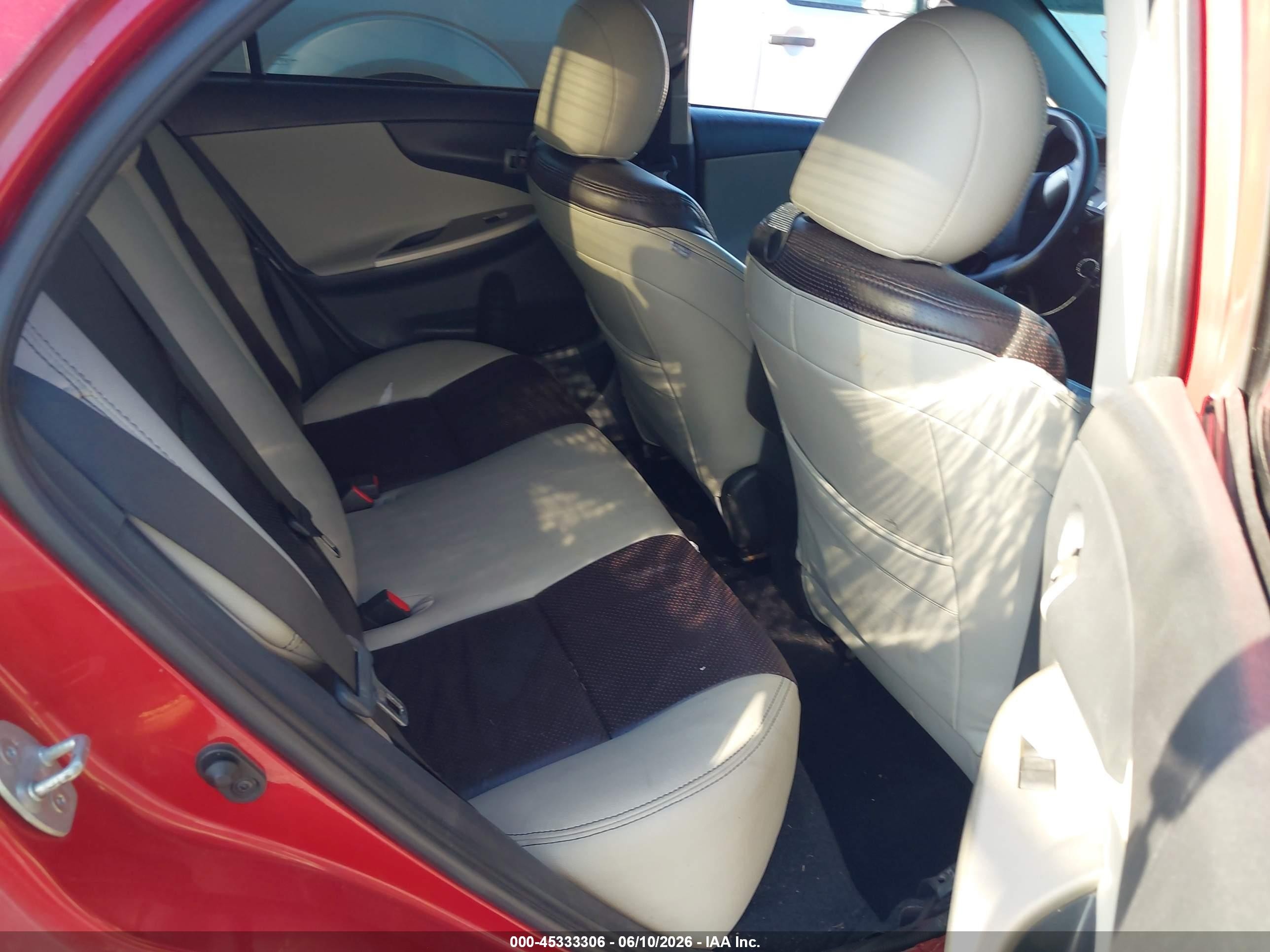 2012 Toyota Corolla S Red vin: 5YFBU4EE3CP058249