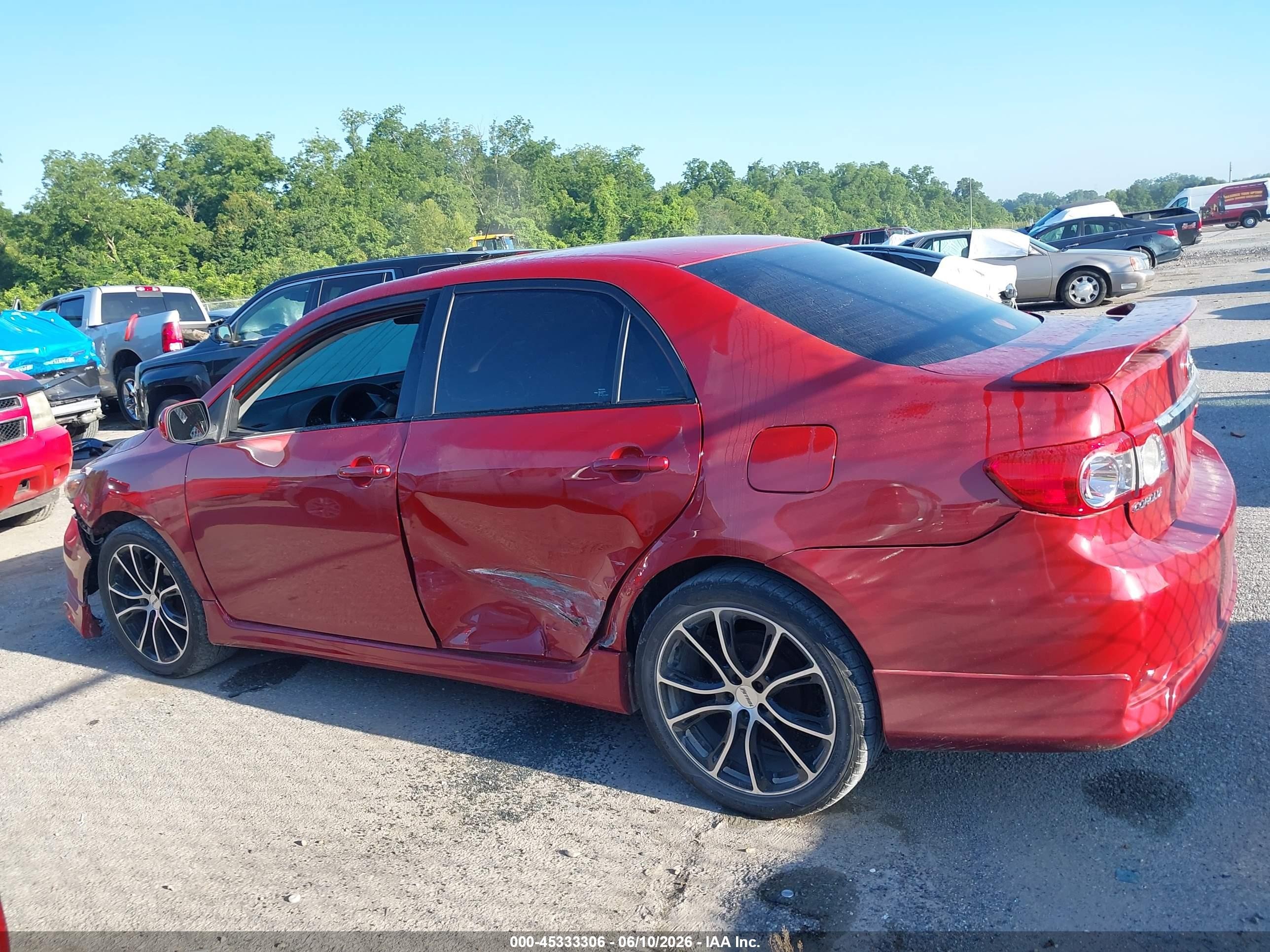 2012 Toyota Corolla S Red vin: 5YFBU4EE3CP058249