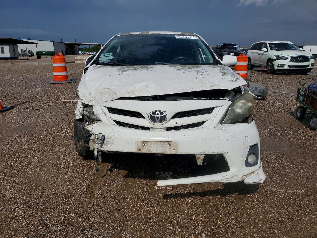 2012 Toyota Corolla S White vin: 5YFBU4EE3CP062625
