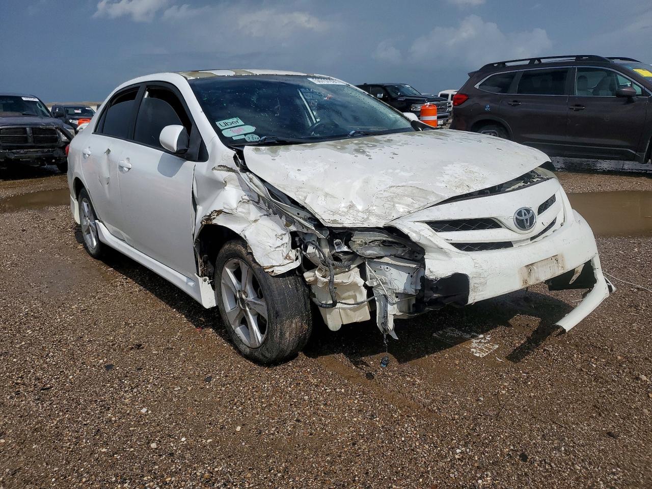 2012 Toyota Corolla S White vin: 5YFBU4EE3CP062625
