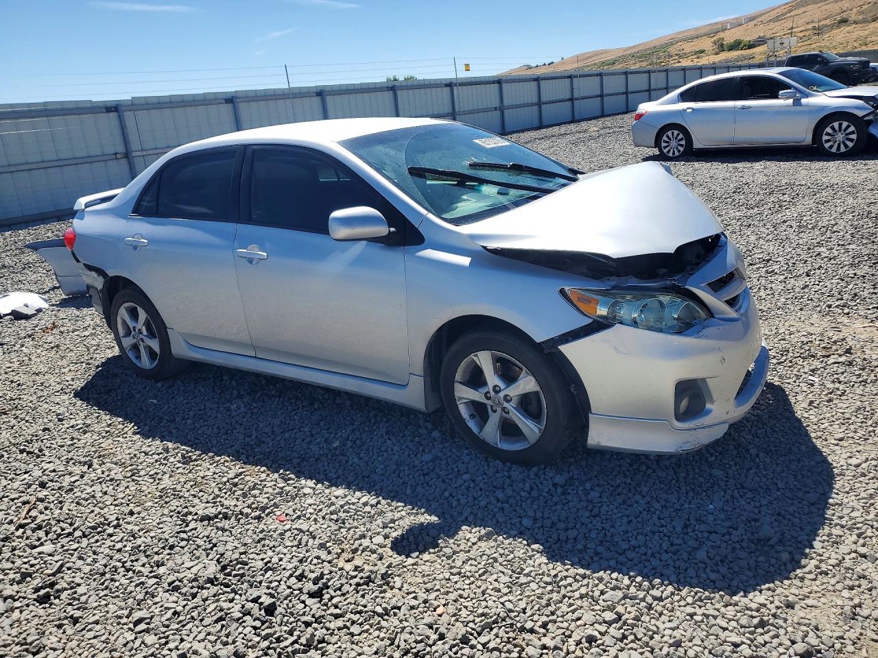 2013 Toyota Corolla S Silver vin: 5YFBU4EE3DP078213