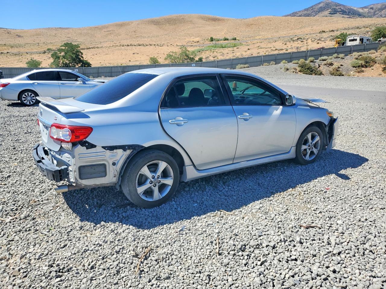 2013 Toyota Corolla S Silver vin: 5YFBU4EE3DP078213
