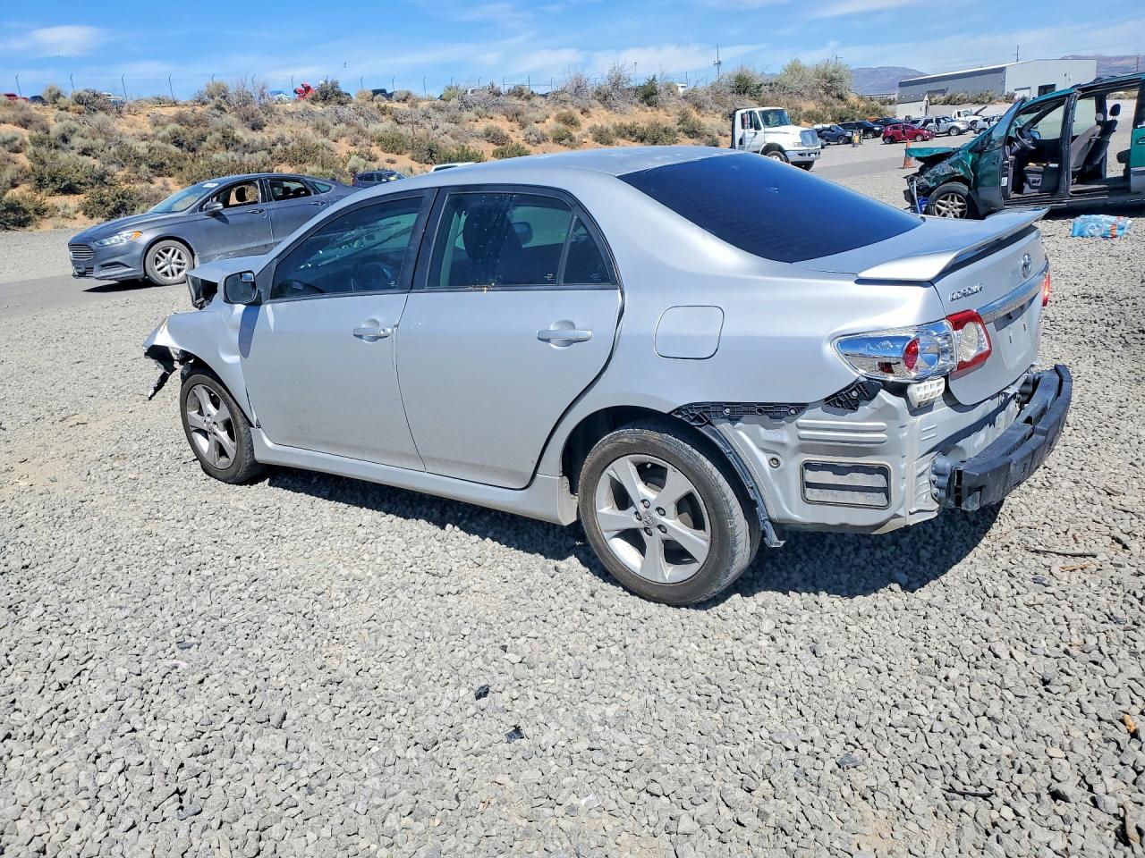 2013 Toyota Corolla S Silver vin: 5YFBU4EE3DP078213