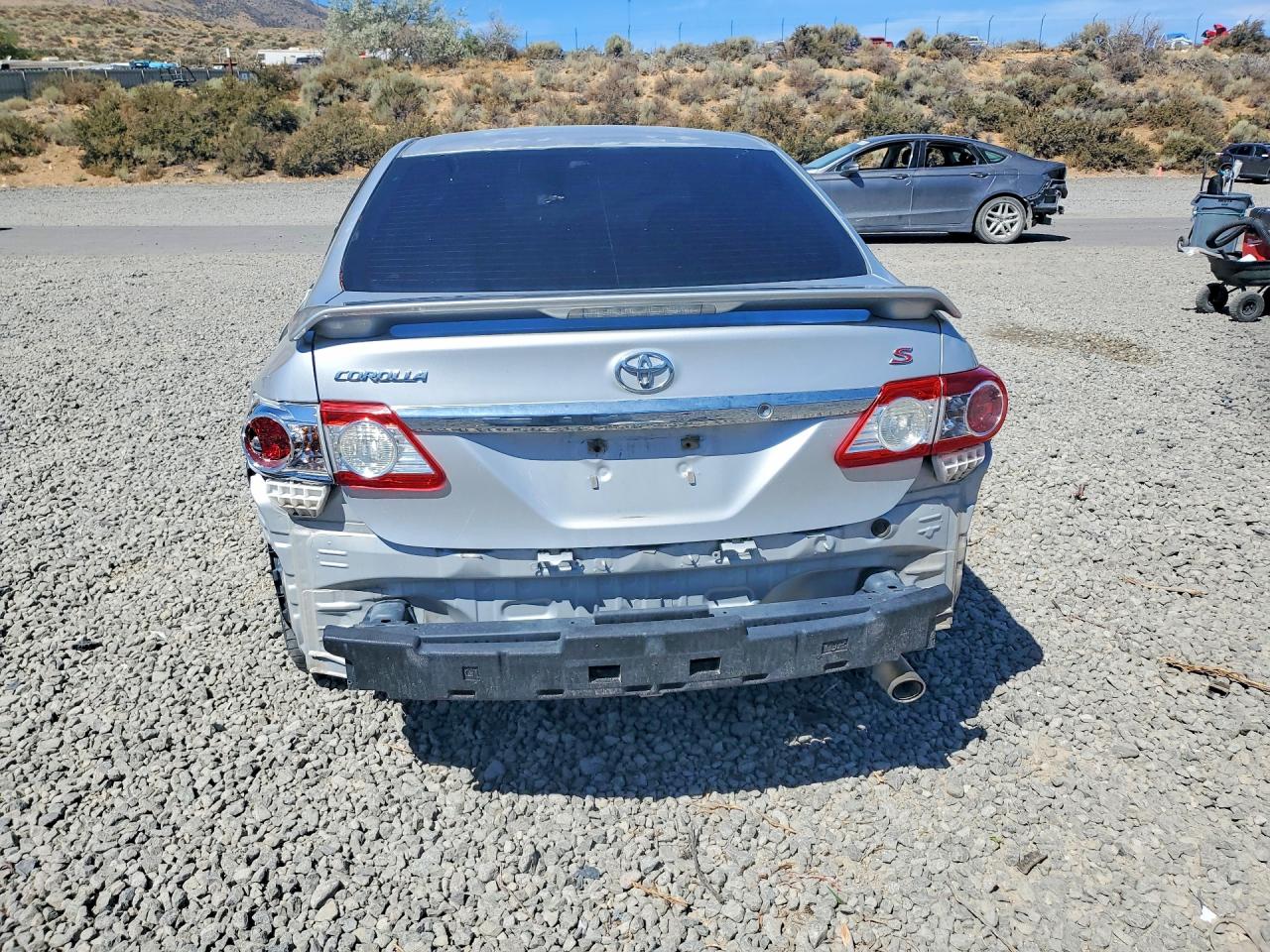 2013 Toyota Corolla S Silver vin: 5YFBU4EE3DP078213
