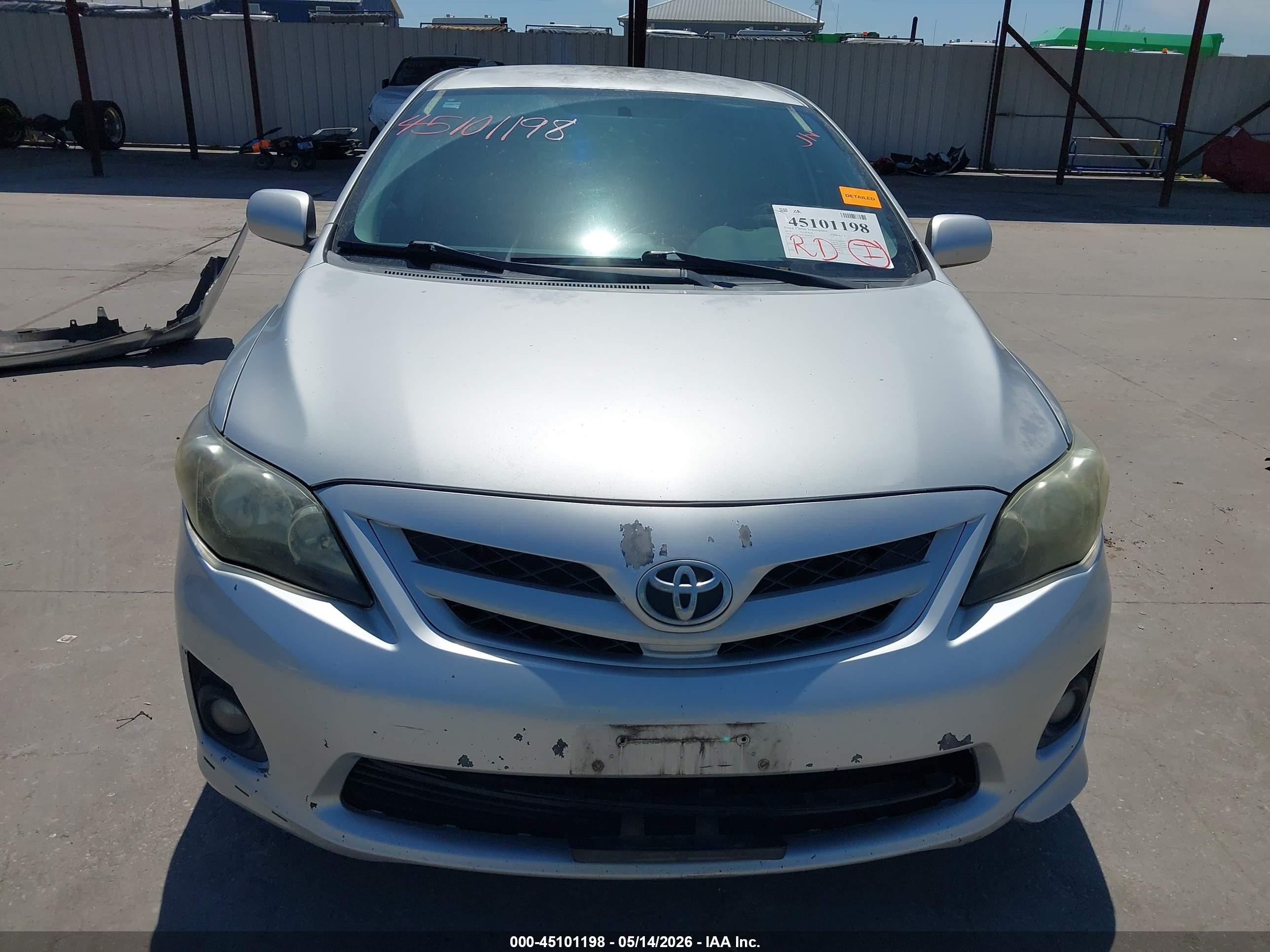 2013 Toyota Corolla S Silver vin: 5YFBU4EE3DP086117