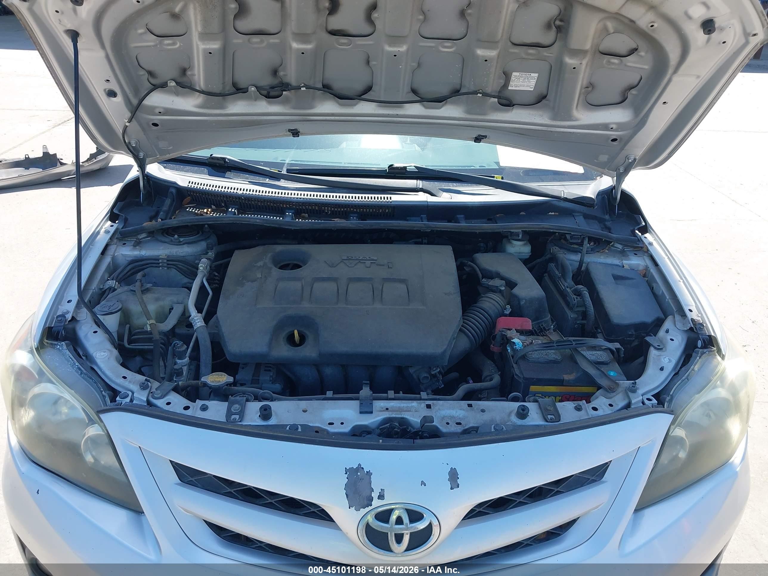 2013 Toyota Corolla S Silver vin: 5YFBU4EE3DP086117