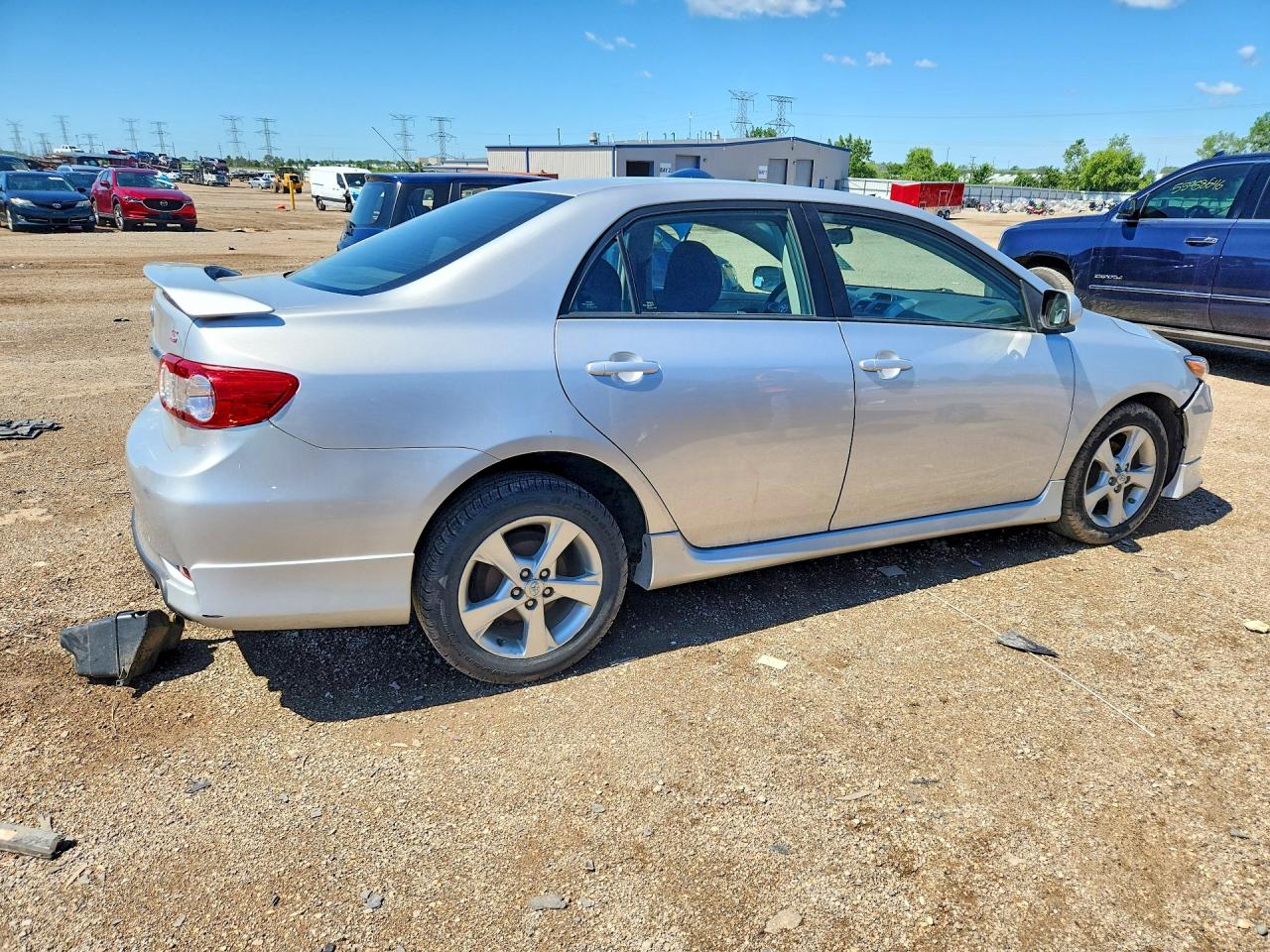 2013 Toyota Corolla S Silver vin: 5YFBU4EE3DP086926