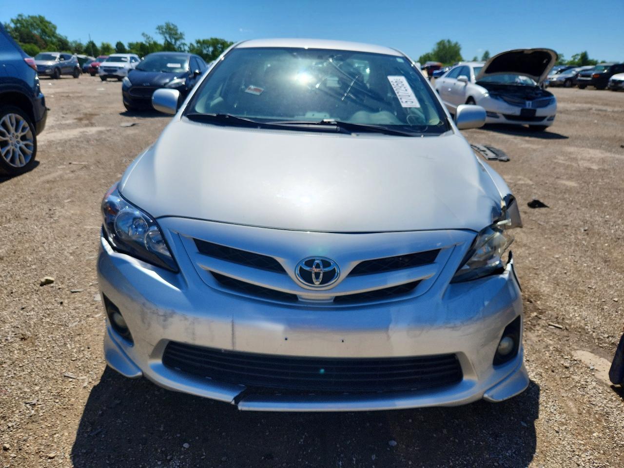 2013 Toyota Corolla S Silver vin: 5YFBU4EE3DP086926