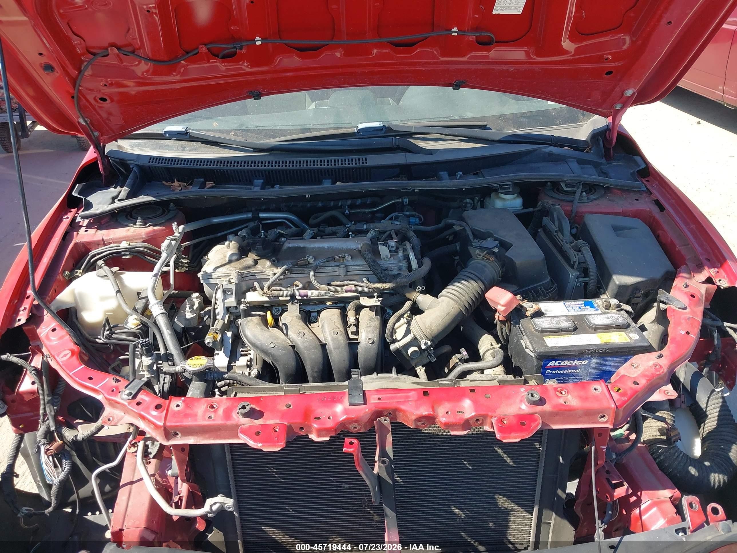 2013 Toyota Corolla Le Red vin: 5YFBU4EE3DP087638
