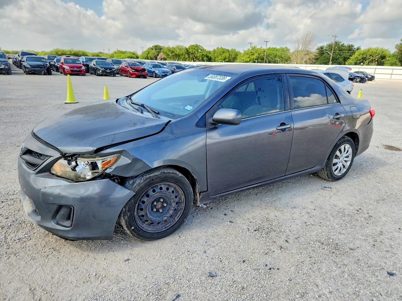 2013 Toyota Corolla Le Automatic Серый vin: 5YFBU4EE3DP131492