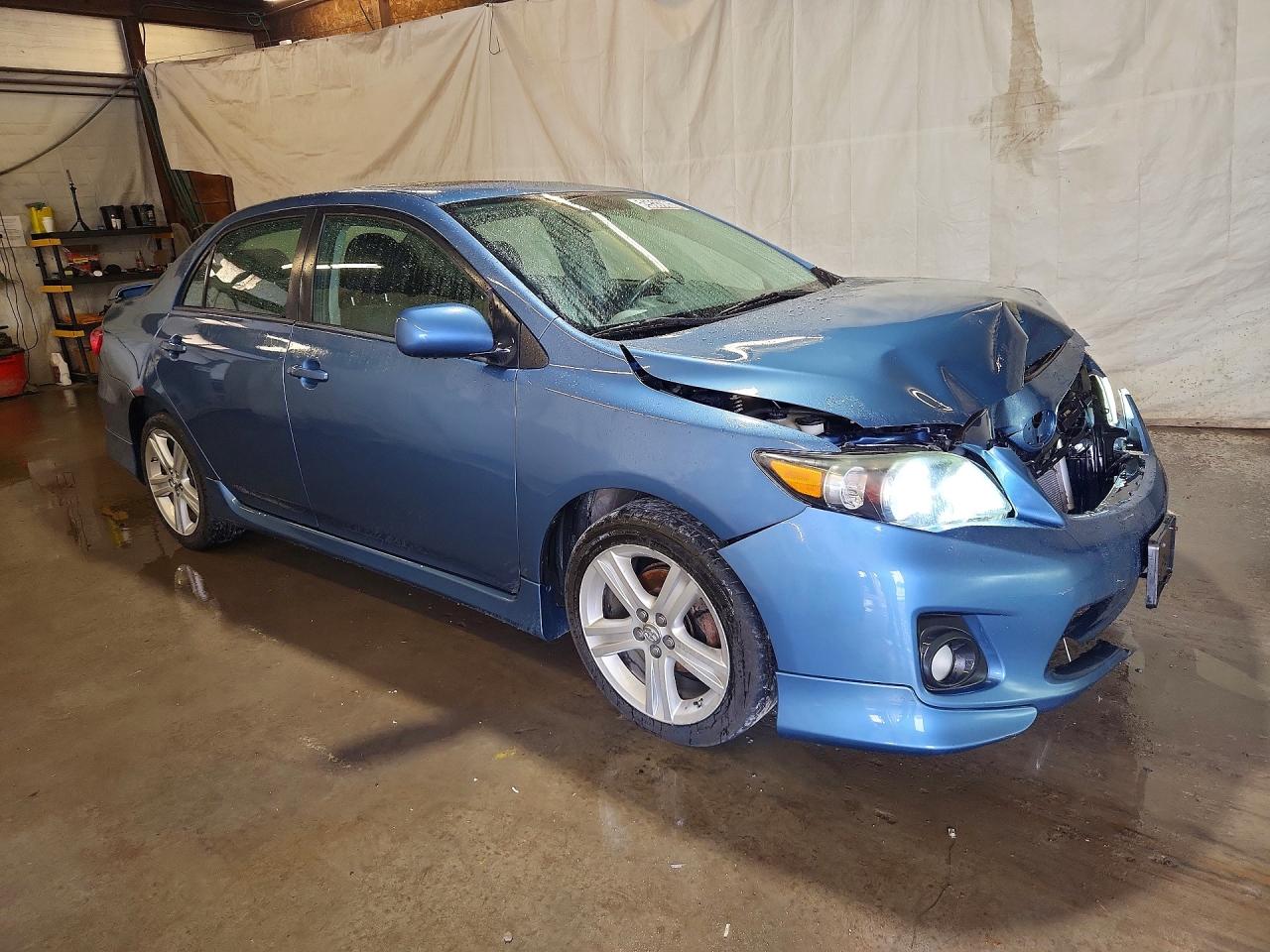 2013 Toyota Corolla S Blue vin: 5YFBU4EE3DP133887