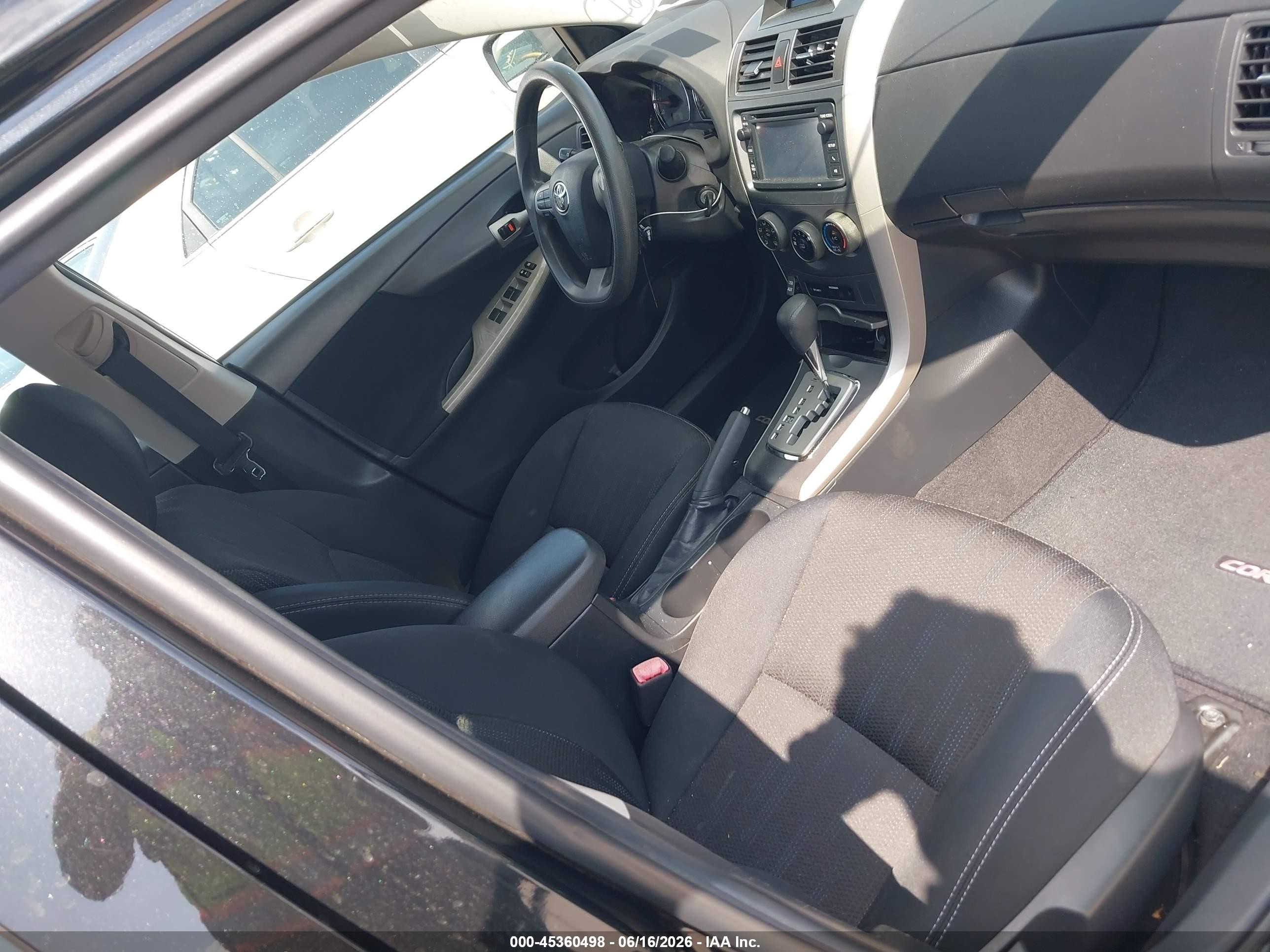 2013 Toyota Corolla S Black vin: 5YFBU4EE3DP145103