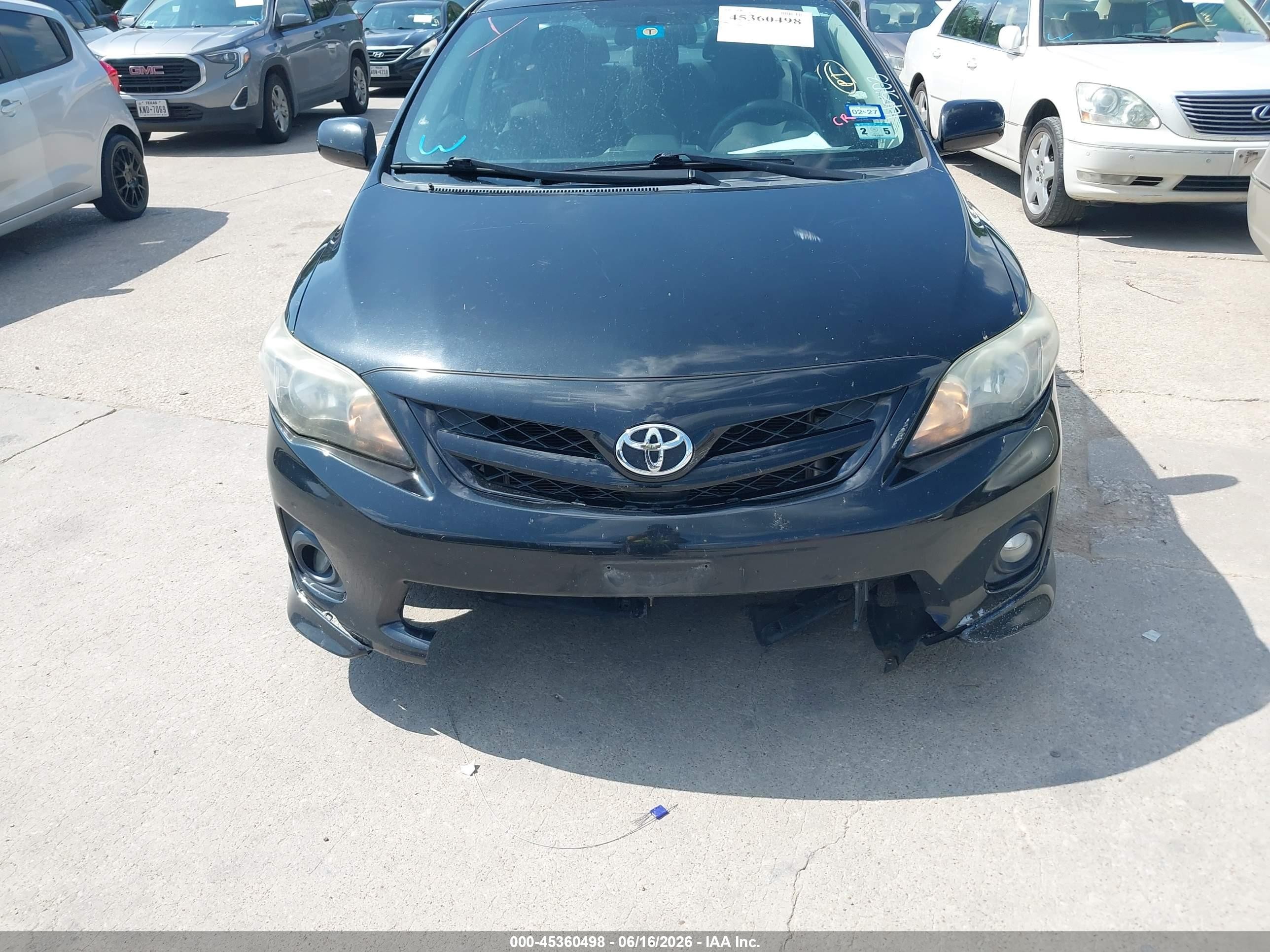 2013 Toyota Corolla S Black vin: 5YFBU4EE3DP145103