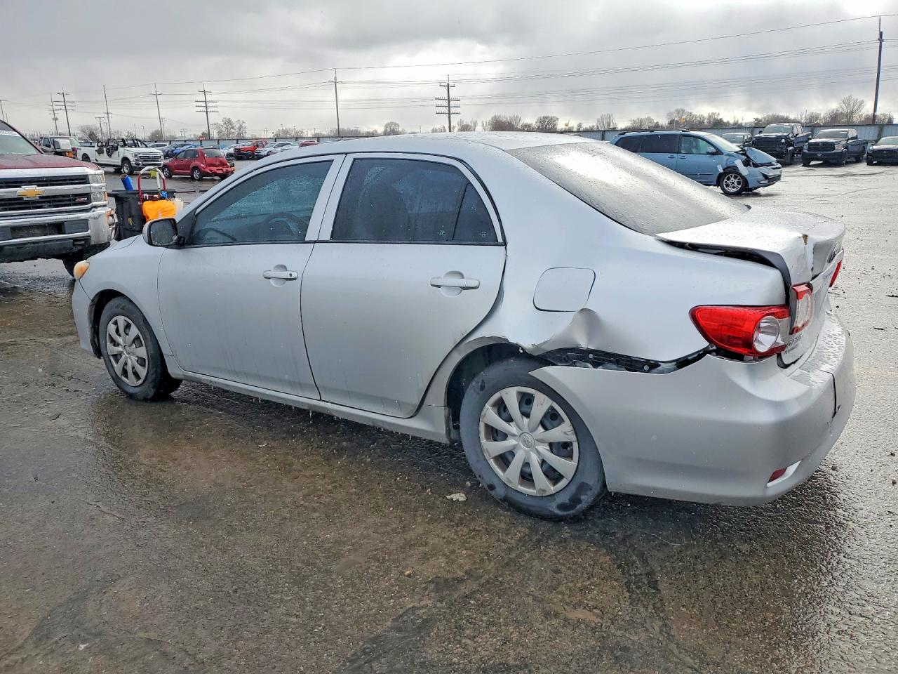 2013 Toyota Corolla Gray vin: 5YFBU4EE3DP145490