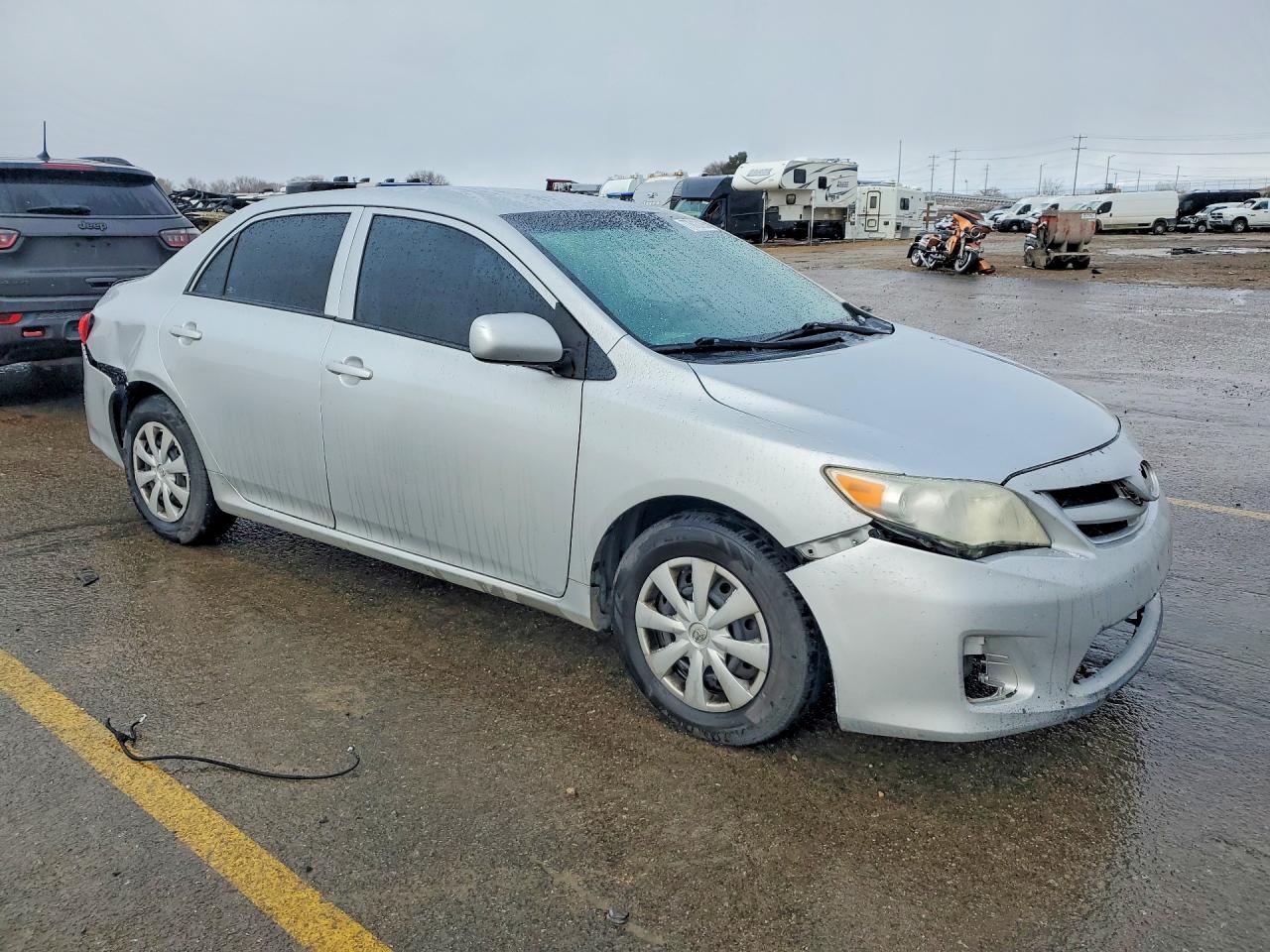2013 Toyota Corolla Gray vin: 5YFBU4EE3DP145490
