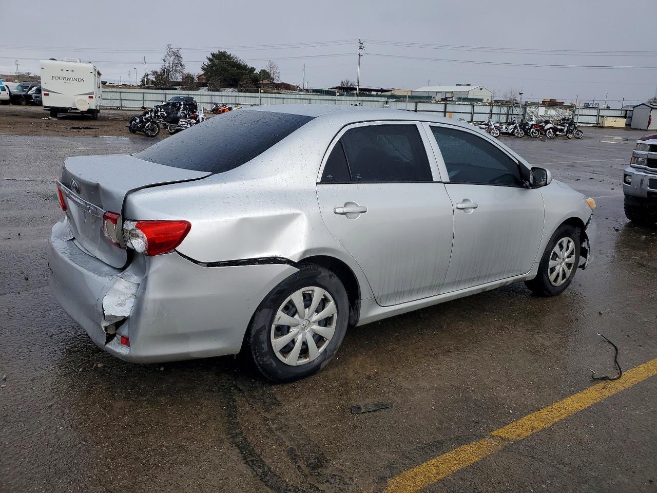 2013 Toyota Corolla Gray vin: 5YFBU4EE3DP145490