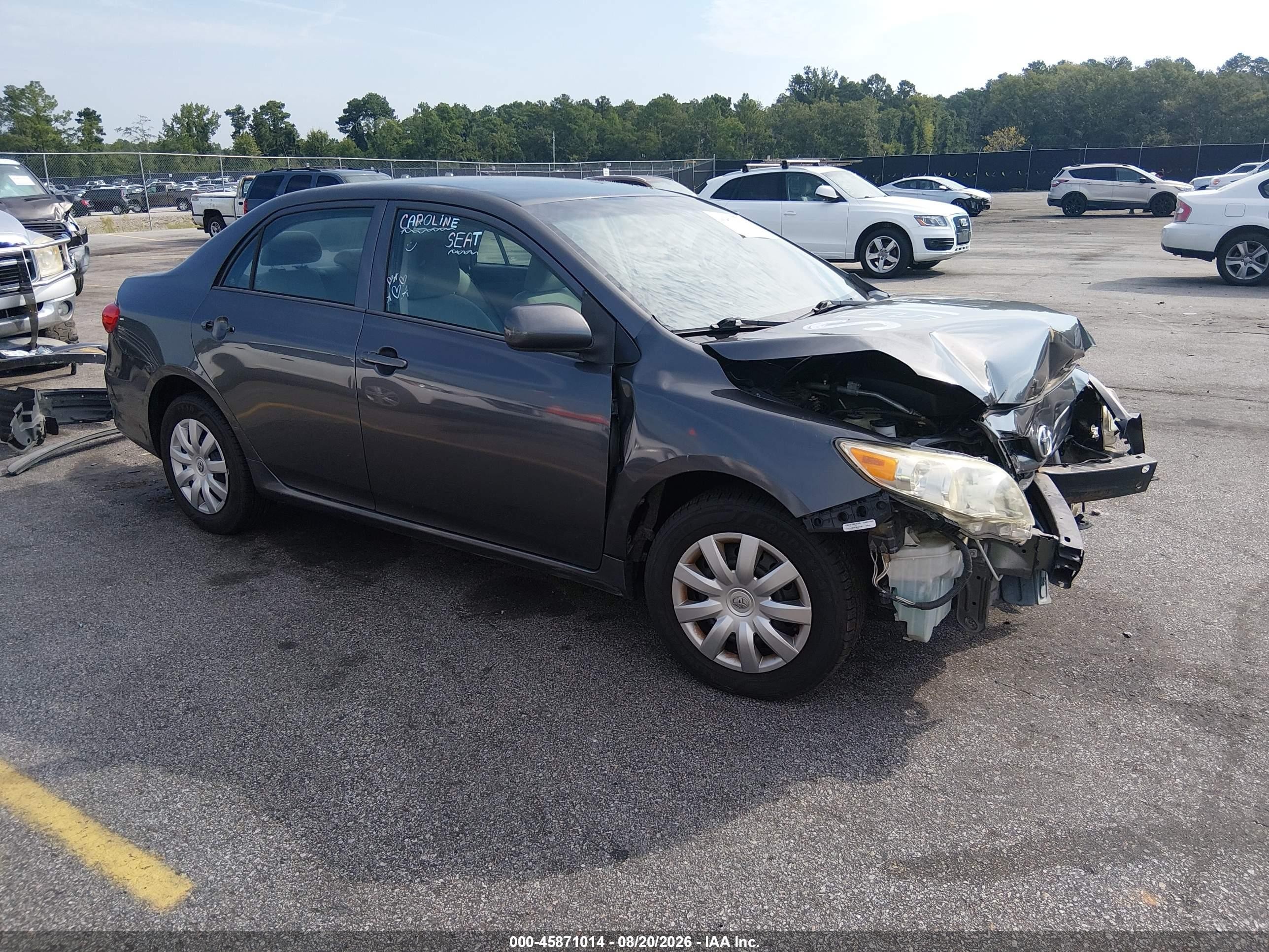 2013 Toyota Corolla L Gray vin: 5YFBU4EE3DP149071