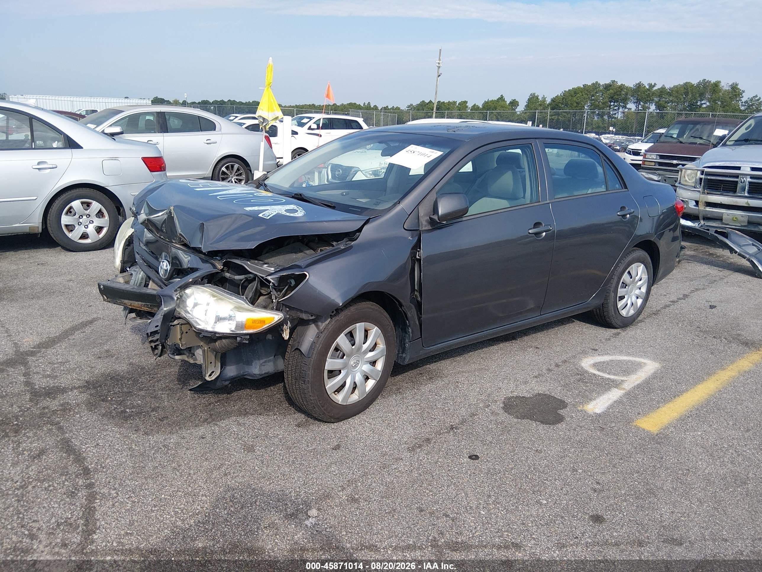 2013 Toyota Corolla L Gray vin: 5YFBU4EE3DP149071