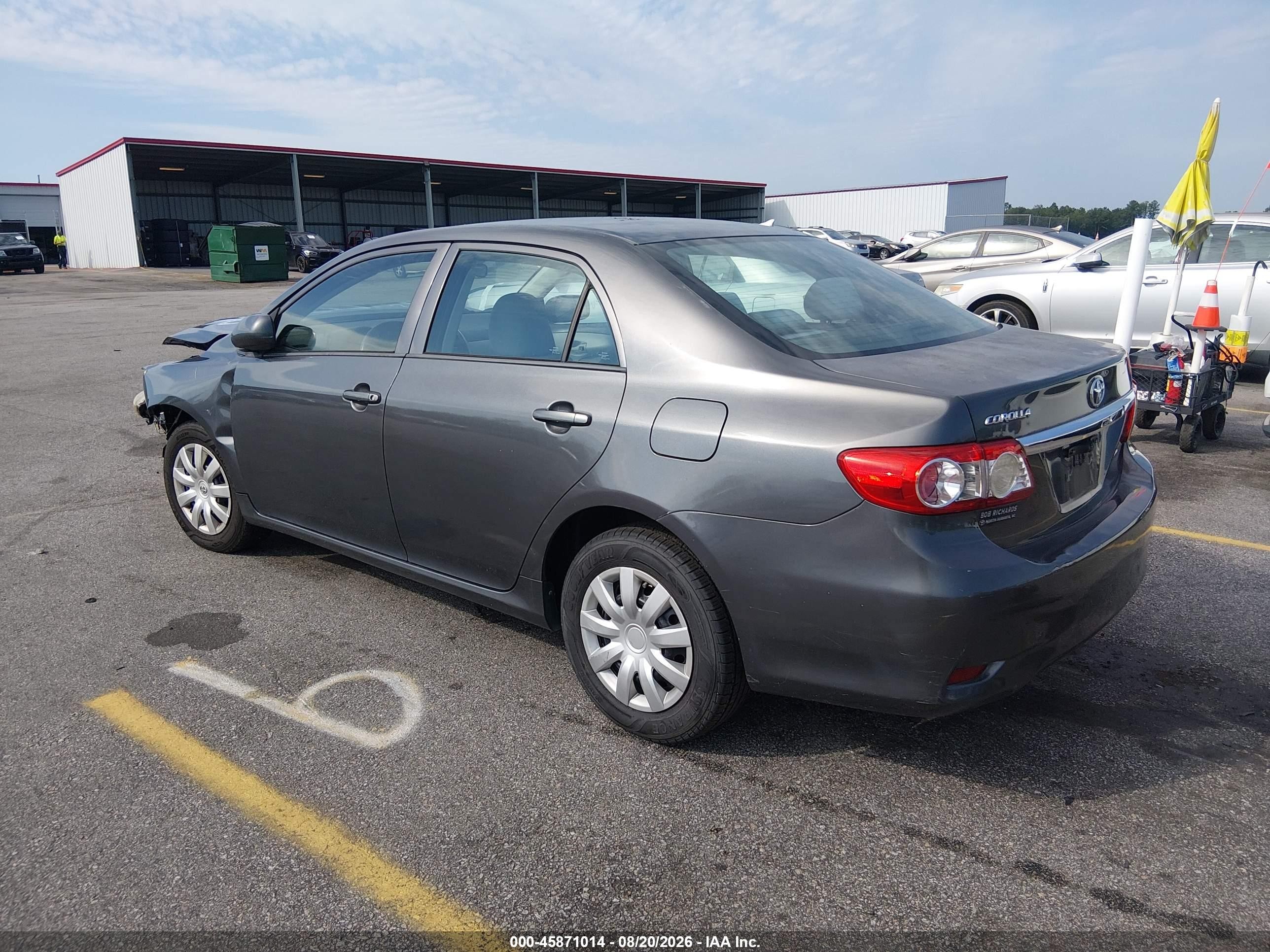 2013 Toyota Corolla L Gray vin: 5YFBU4EE3DP149071
