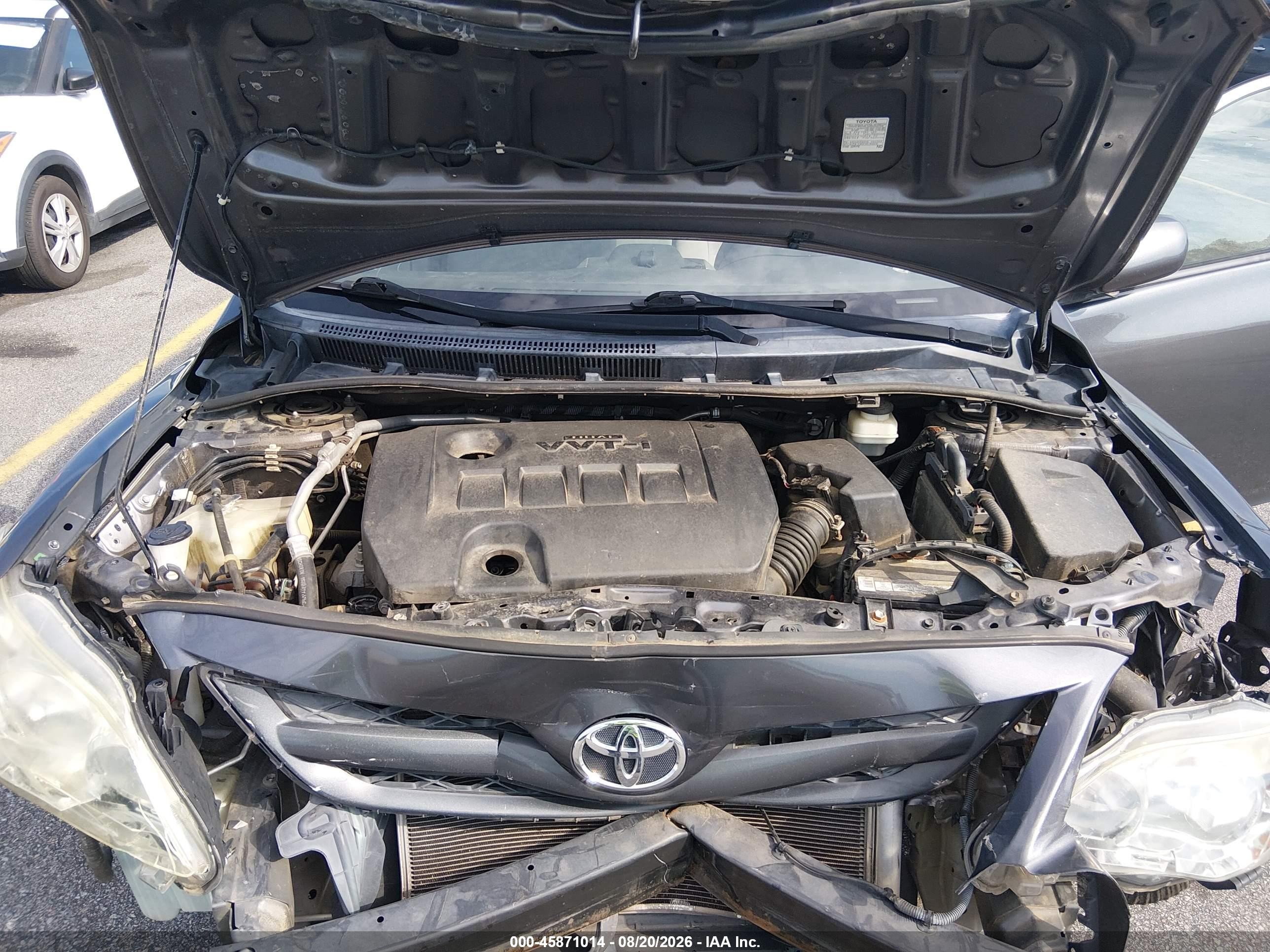 2013 Toyota Corolla L Gray vin: 5YFBU4EE3DP149071
