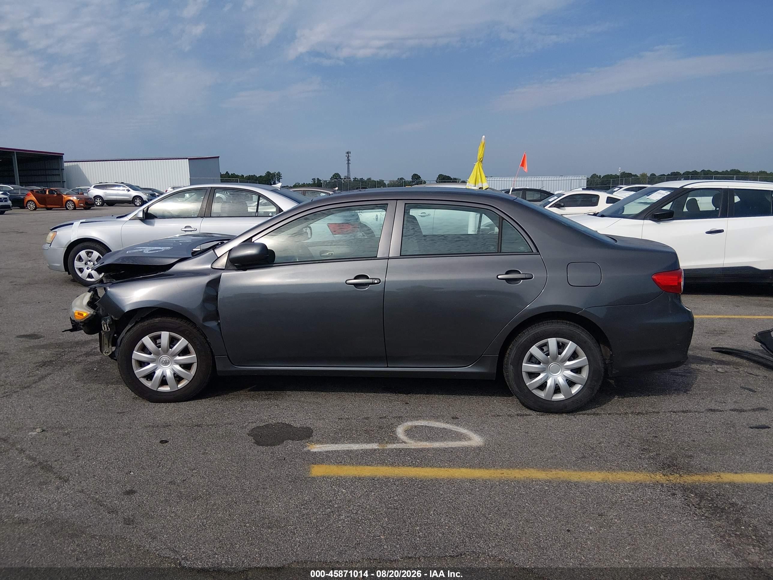 2013 Toyota Corolla L Gray vin: 5YFBU4EE3DP149071