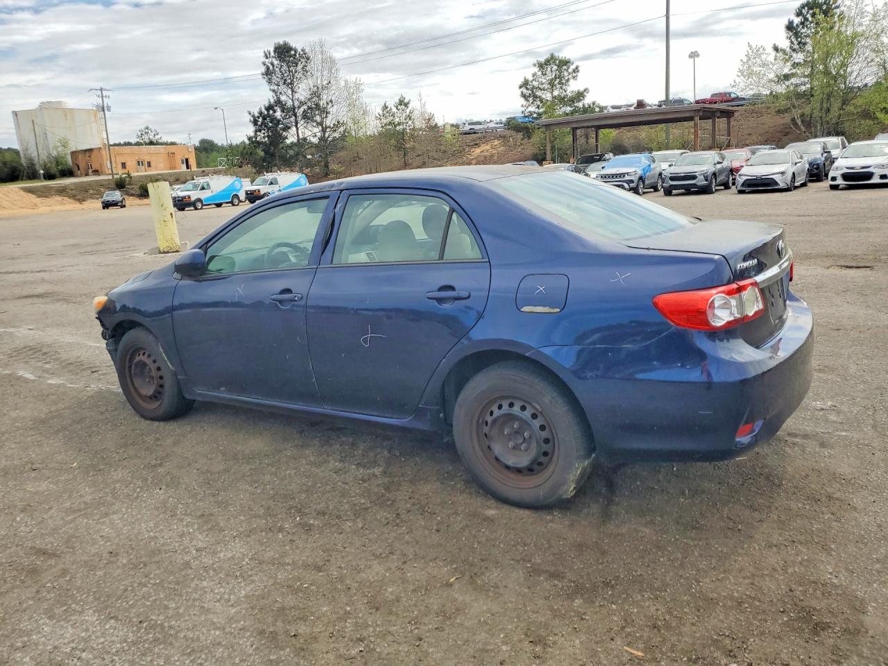 2013 Toyota Corolla L Blue vin: 5YFBU4EE3DP156988