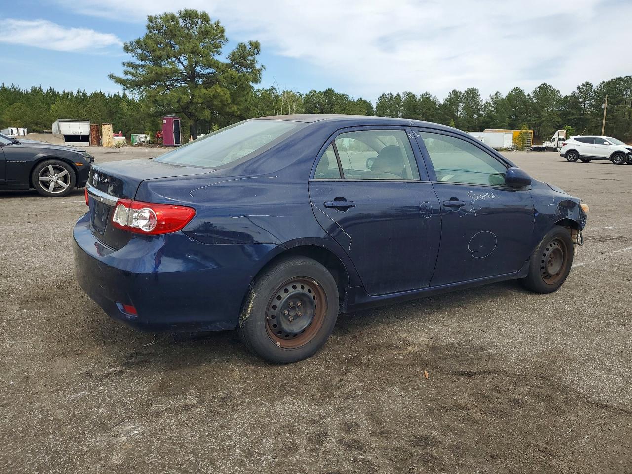 2013 Toyota Corolla L Blue vin: 5YFBU4EE3DP156988