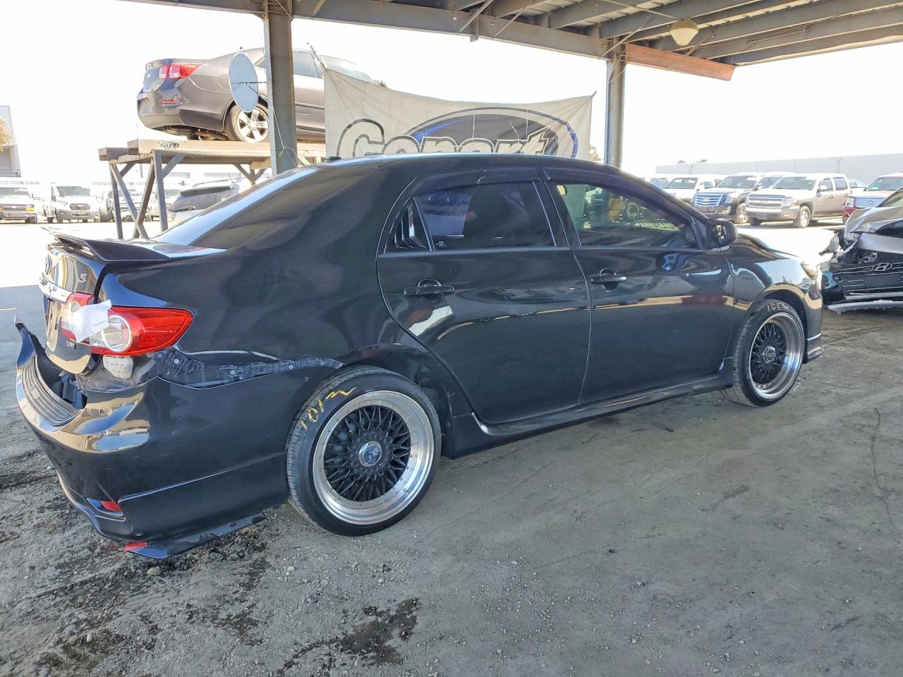 2013 Toyota Corolla S Black vin: 5YFBU4EE3DP162497