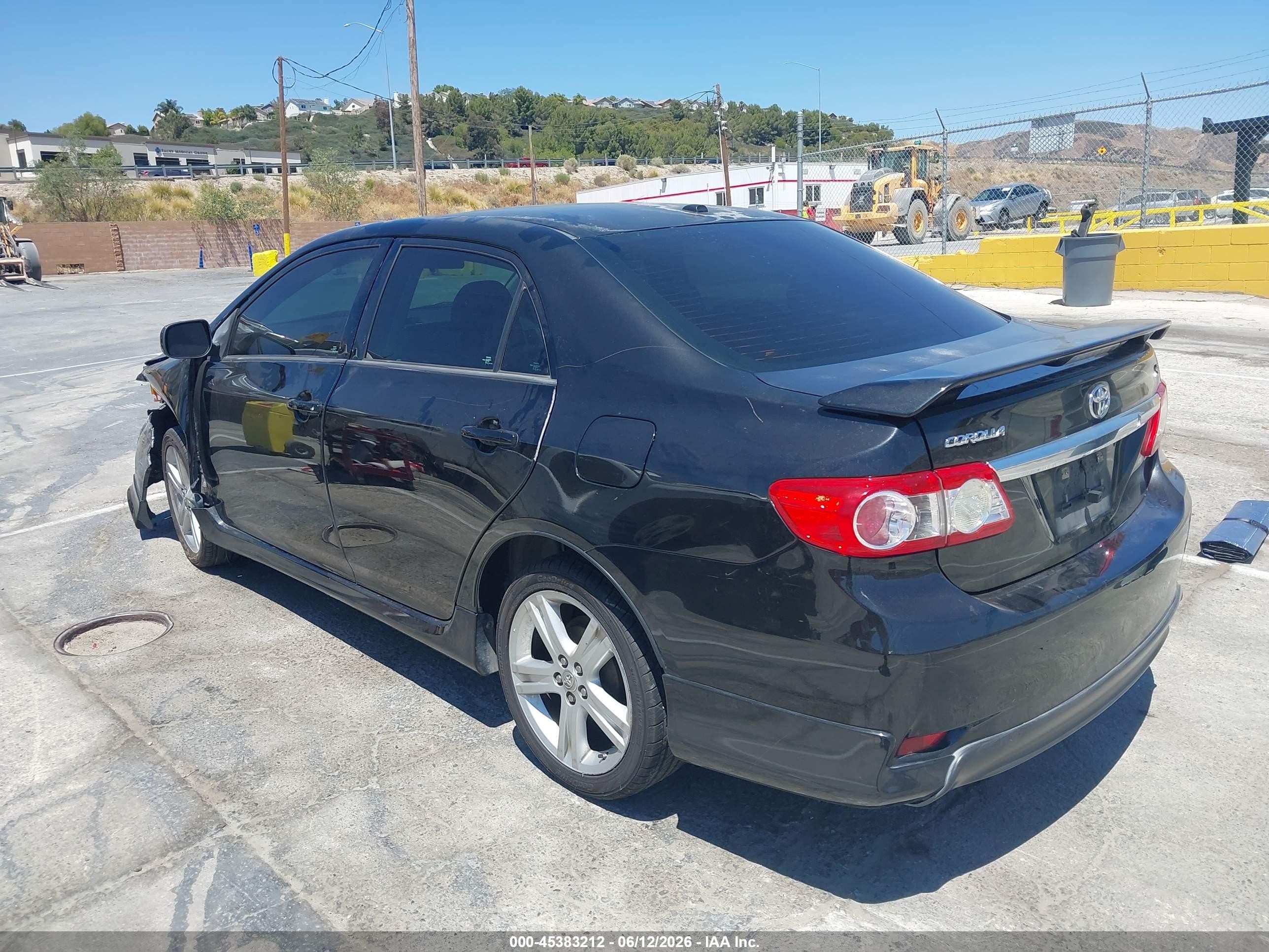 2013 Toyota Corolla S Gray vin: 5YFBU4EE3DP207860