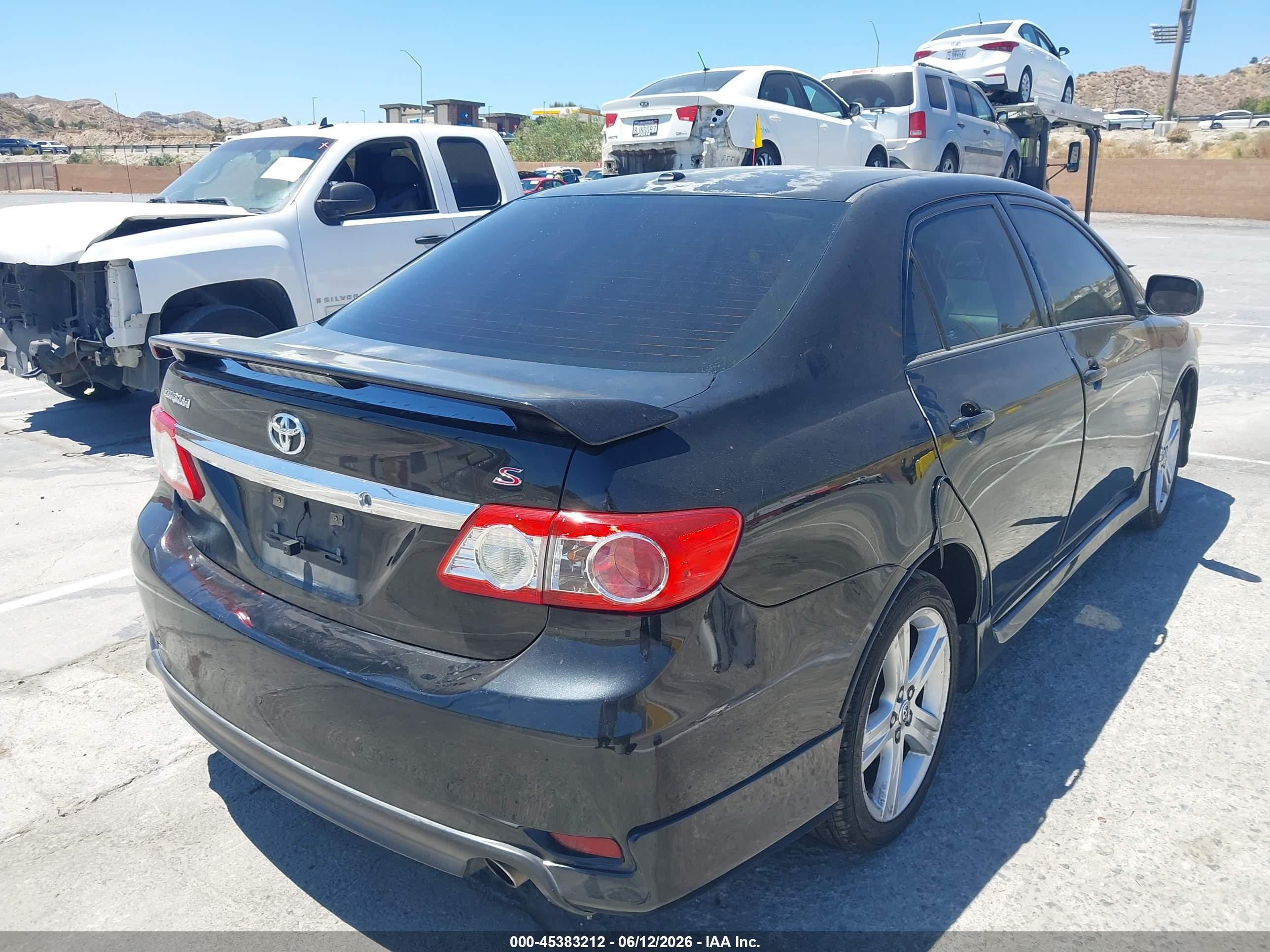 2013 Toyota Corolla S Gray vin: 5YFBU4EE3DP207860