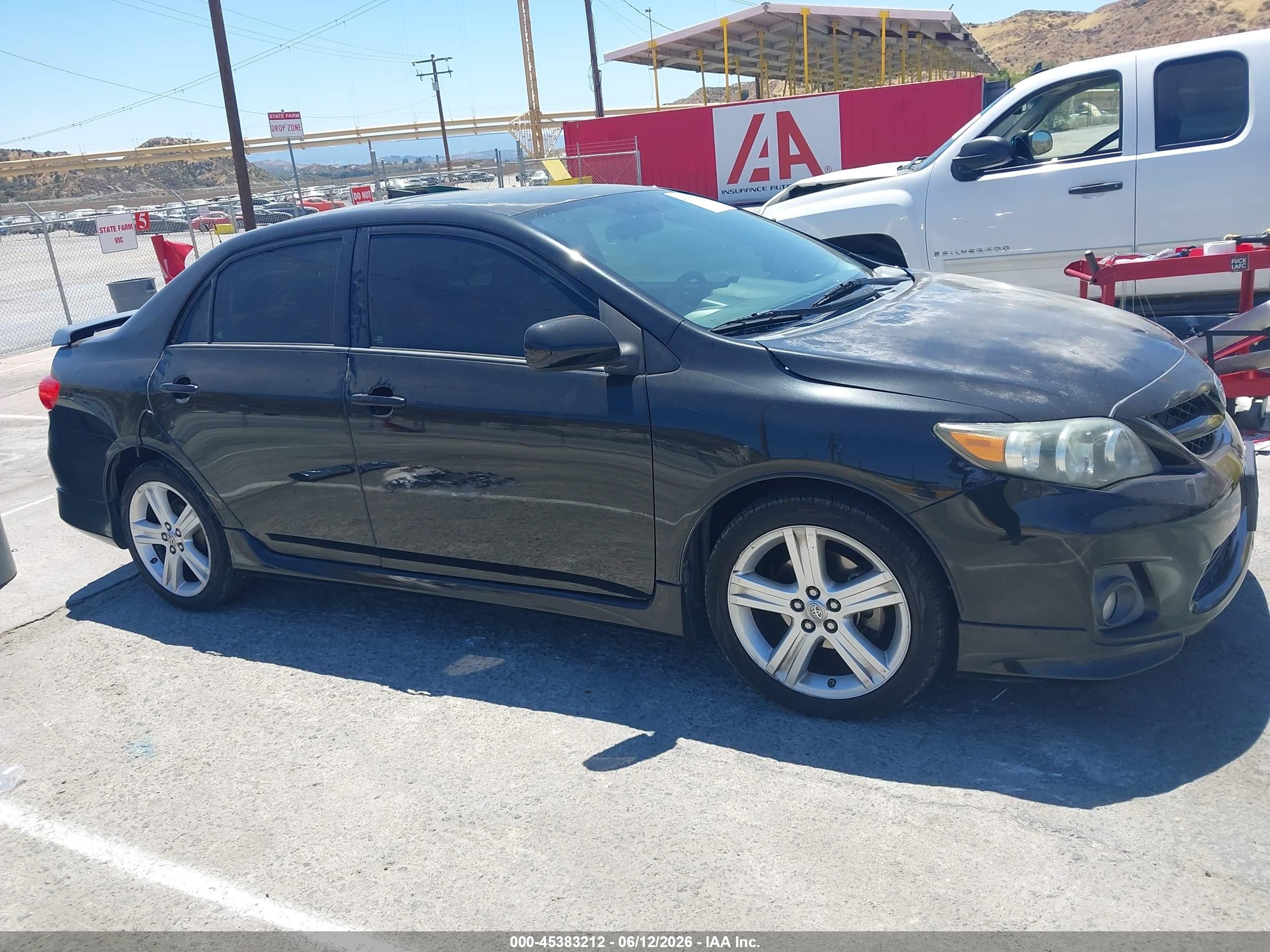 2013 Toyota Corolla S Gray vin: 5YFBU4EE3DP207860