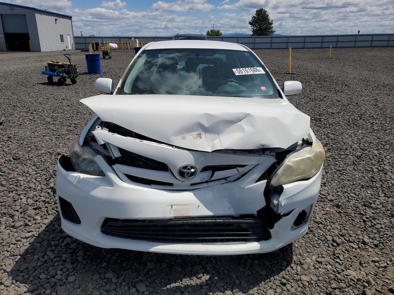 2013 Toyota Corolla L White vin: 5YFBU4EE3DP219149