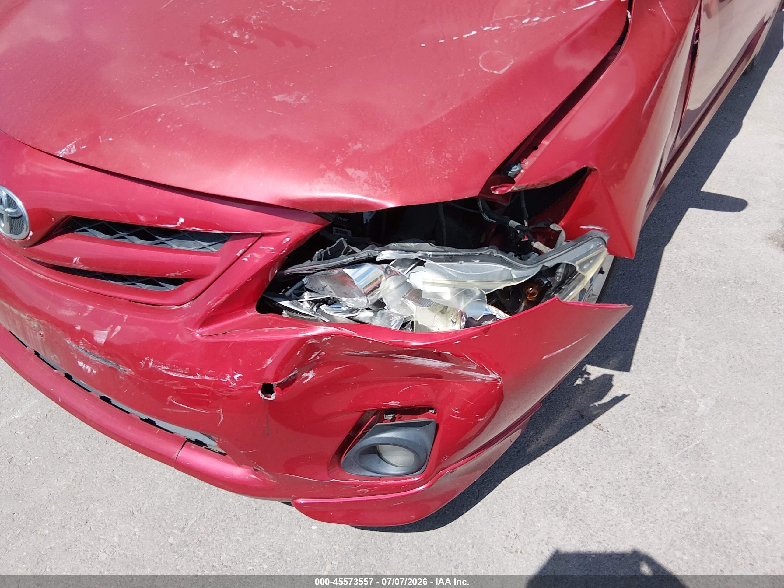 2013 Toyota Corolla S Red vin: 5YFBU4EE3DP221189