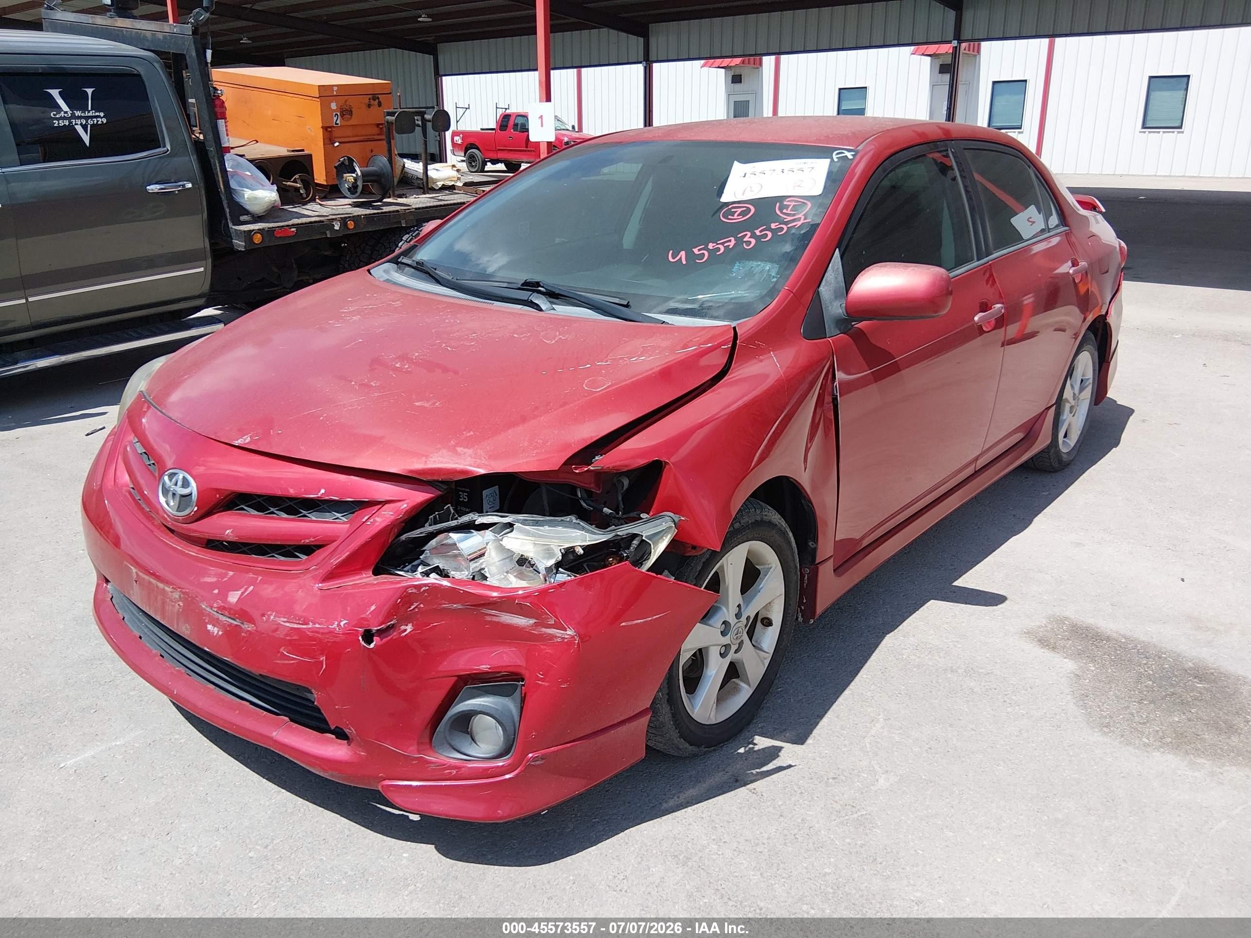 2013 Toyota Corolla S Red vin: 5YFBU4EE3DP221189