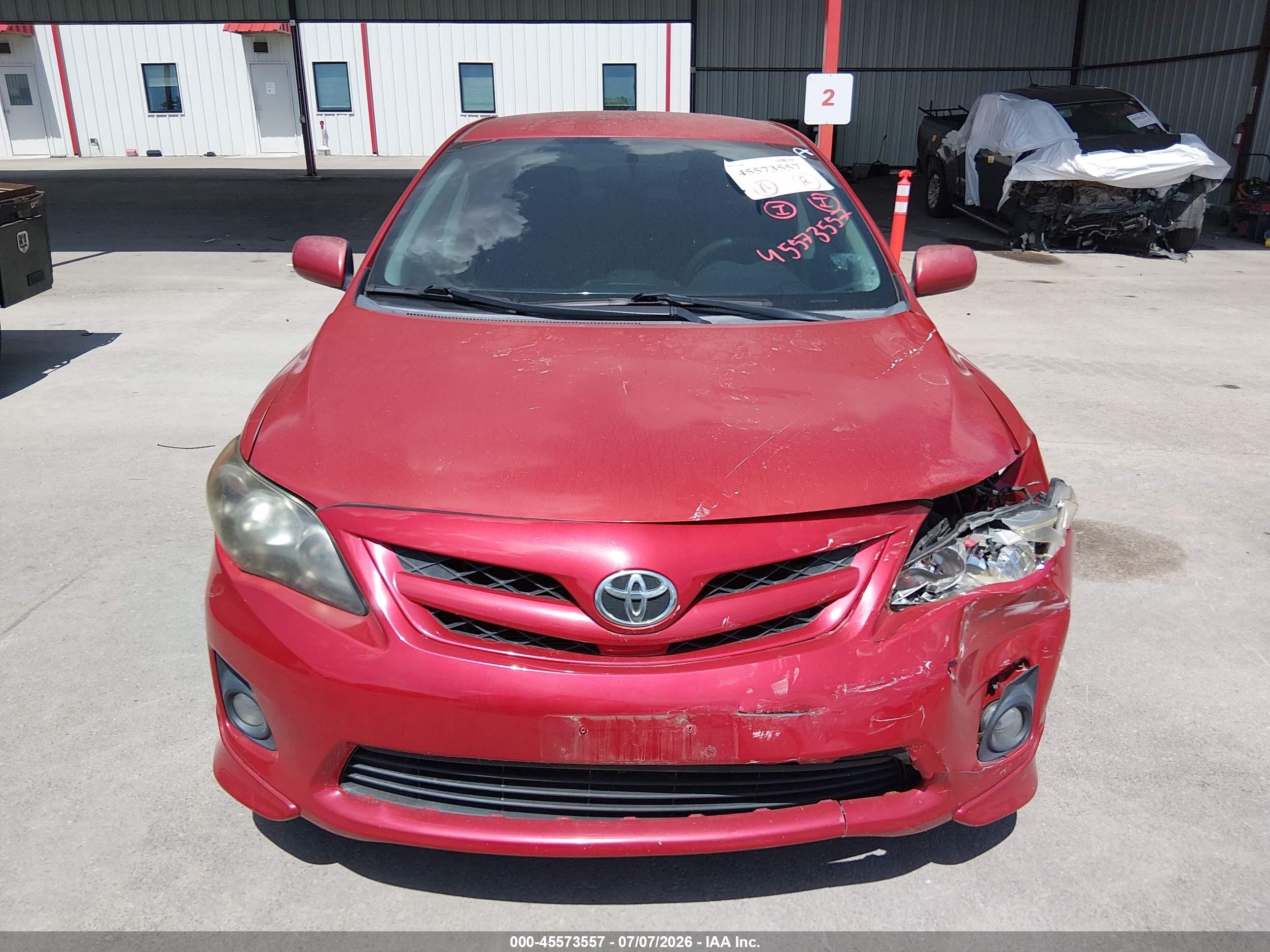 2013 Toyota Corolla S Red vin: 5YFBU4EE3DP221189