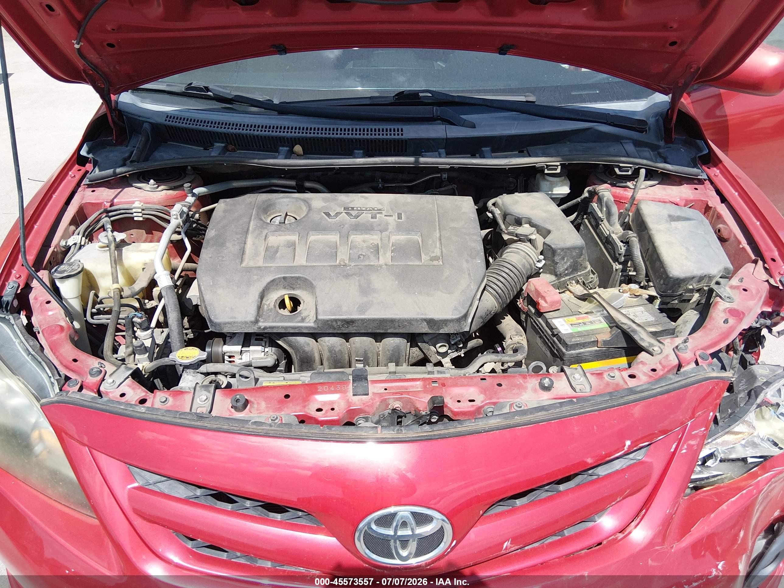 2013 Toyota Corolla S Red vin: 5YFBU4EE3DP221189