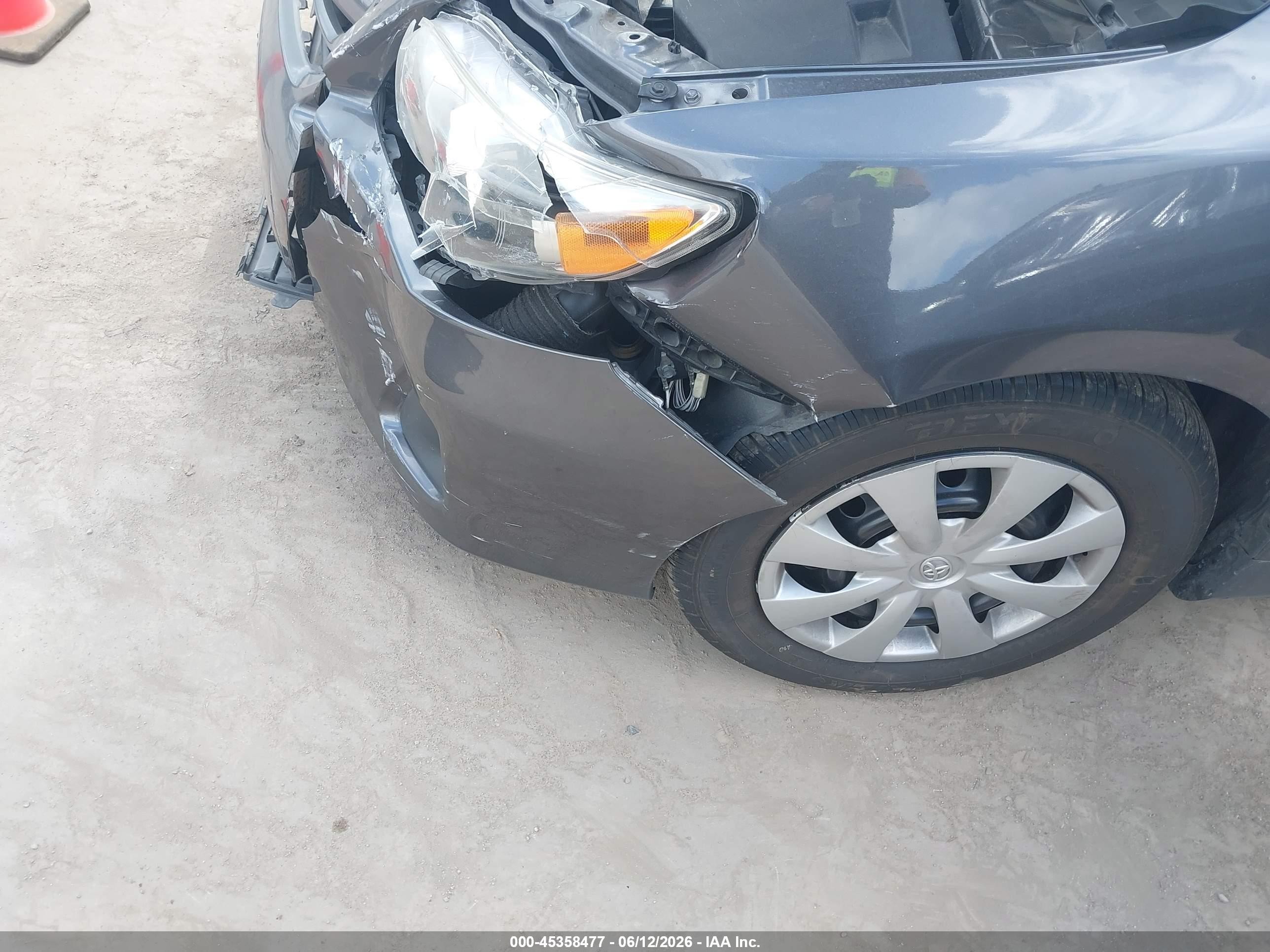 2013 Toyota Corolla L Gray vin: 5YFBU4EE3DP224853