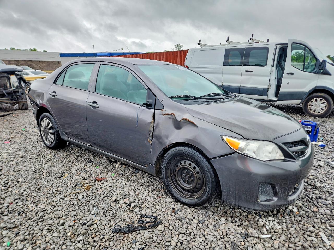 2012 Toyota Corolla L Gray vin: 5YFBU4EE4CP010078