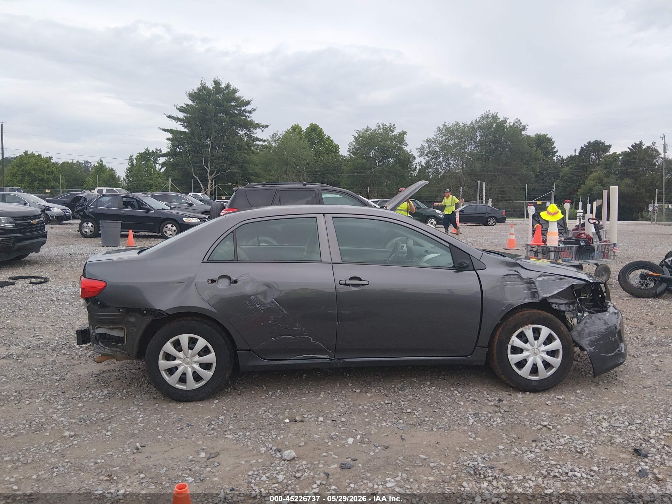 2012 Toyota Corolla L Gray vin: 5YFBU4EE4CP013272