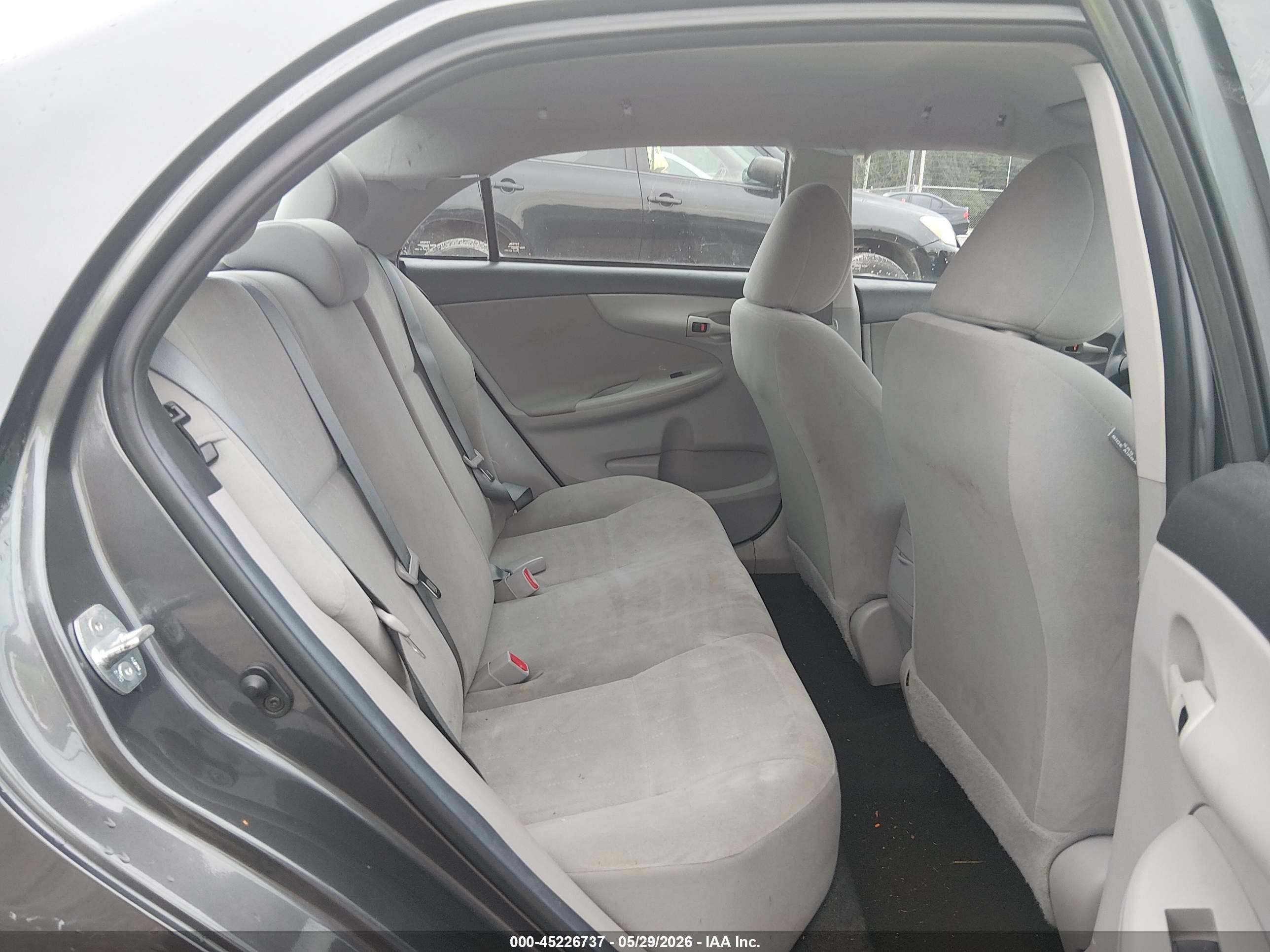2012 Toyota Corolla L Gray vin: 5YFBU4EE4CP013272