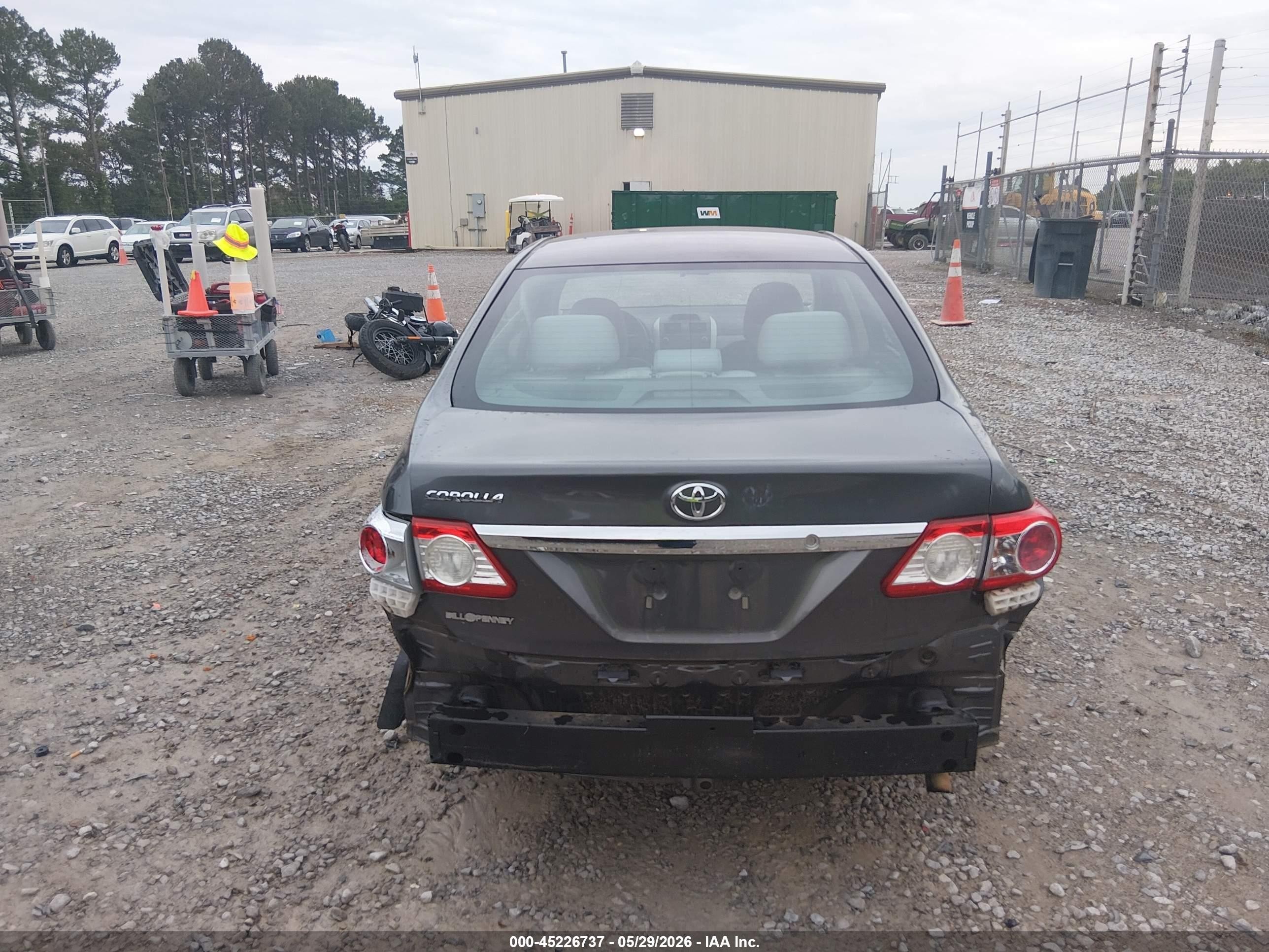 2012 Toyota Corolla L Gray vin: 5YFBU4EE4CP013272