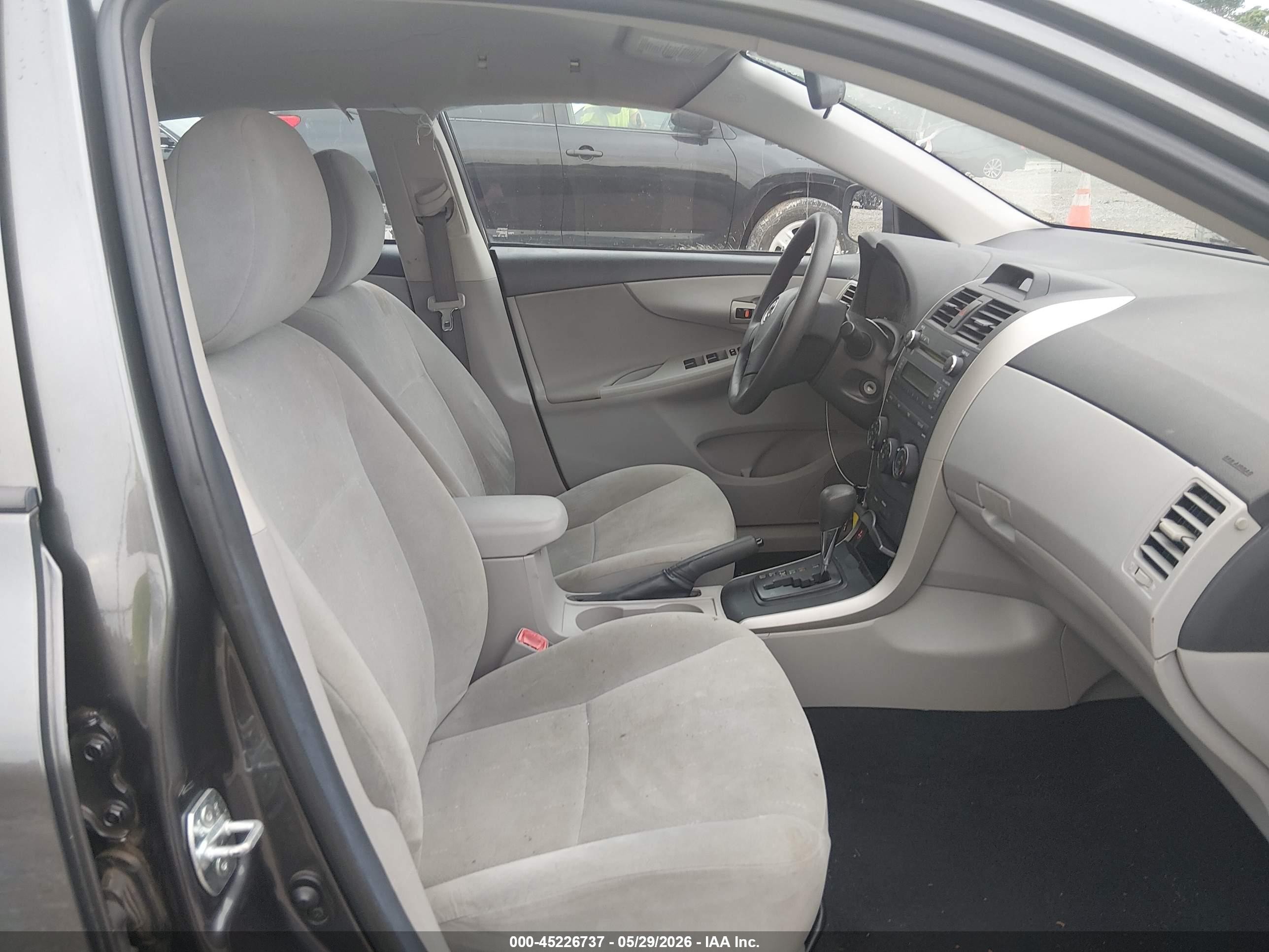 2012 Toyota Corolla L Gray vin: 5YFBU4EE4CP013272