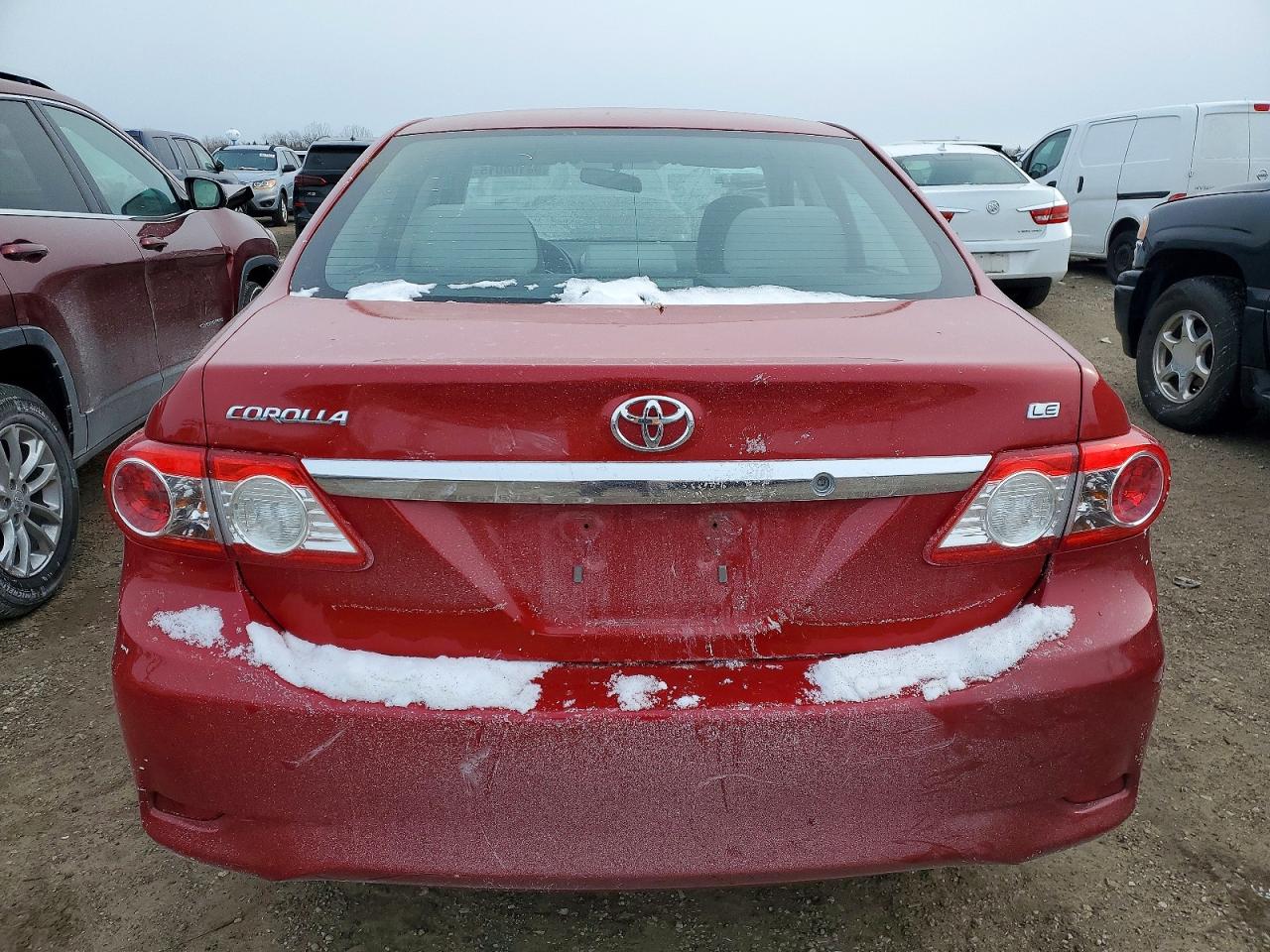 2012 Toyota Corolla Base Red vin: 5YFBU4EE4CP016348