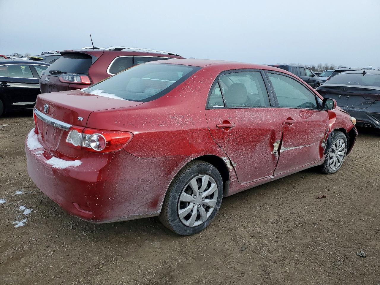 2012 Toyota Corolla Base Red vin: 5YFBU4EE4CP016348