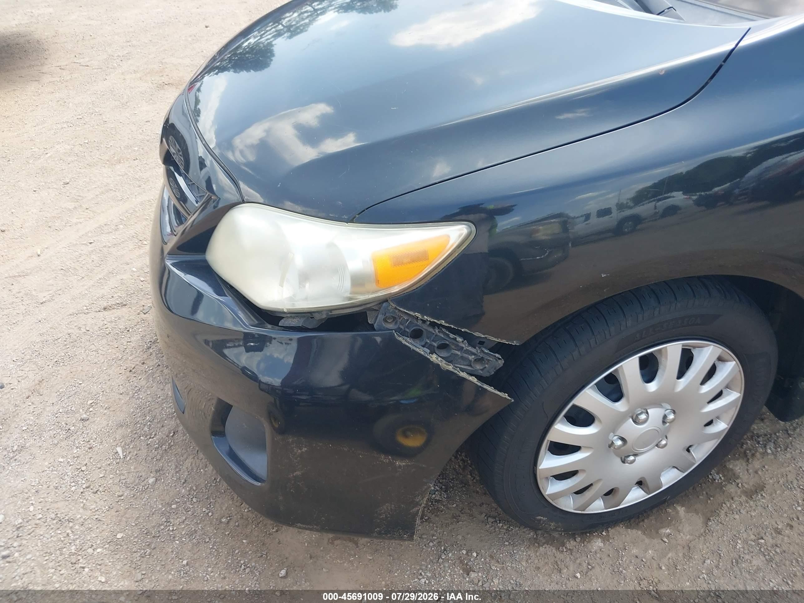 2012 Toyota Corolla Le Black vin: 5YFBU4EE4CP037409