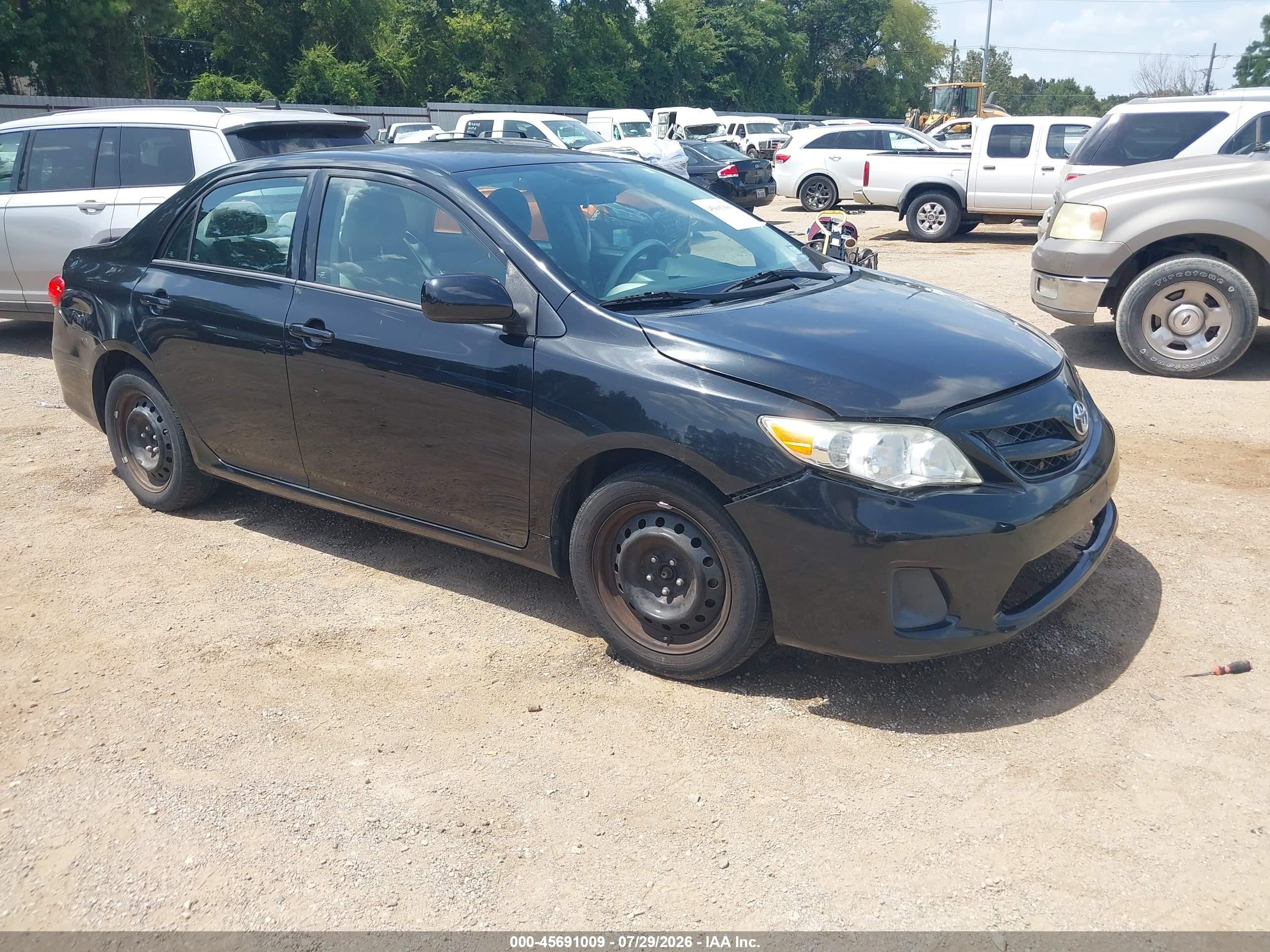 2012 Toyota Corolla Le Black vin: 5YFBU4EE4CP037409
