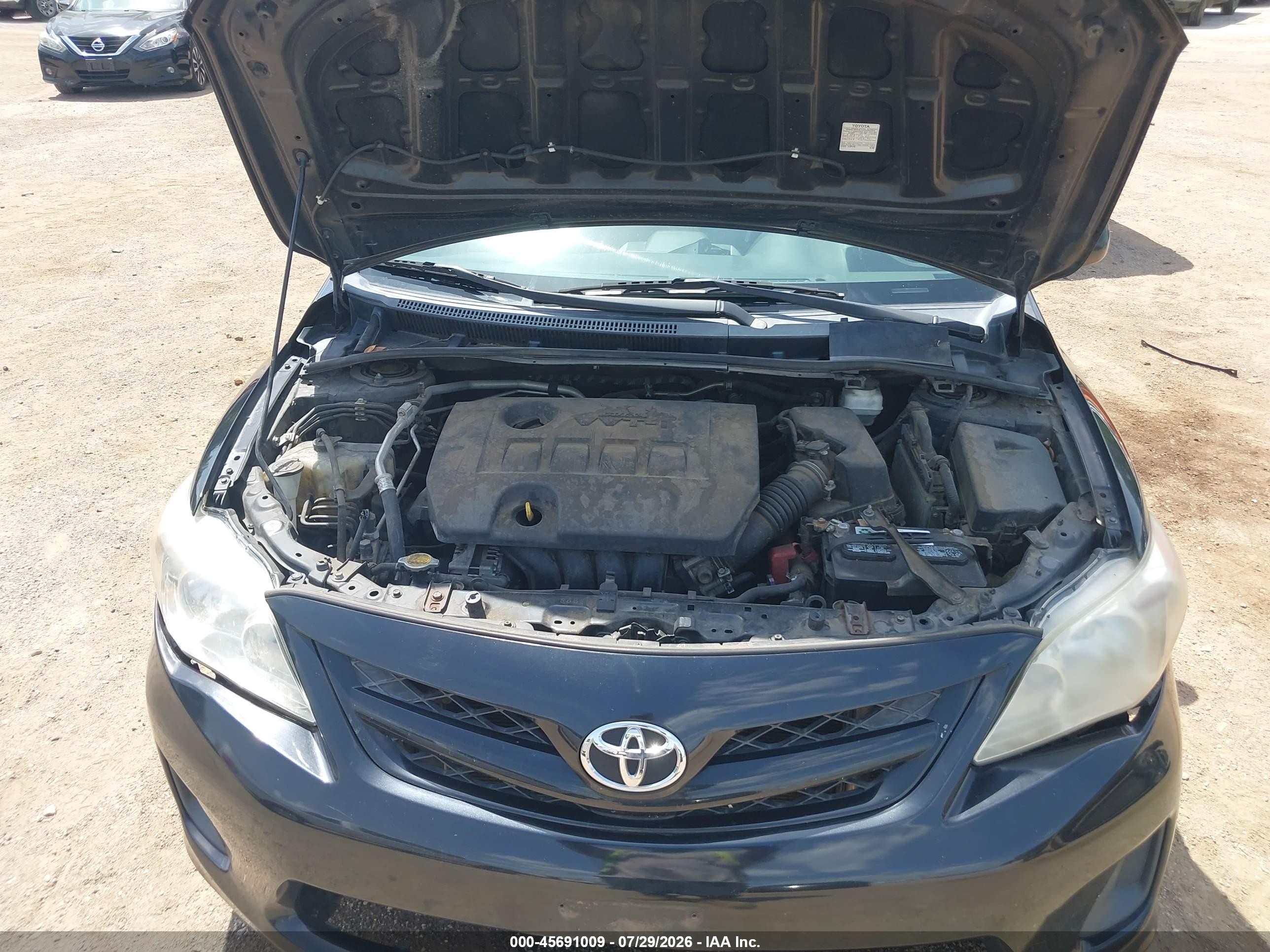2012 Toyota Corolla Le Black vin: 5YFBU4EE4CP037409