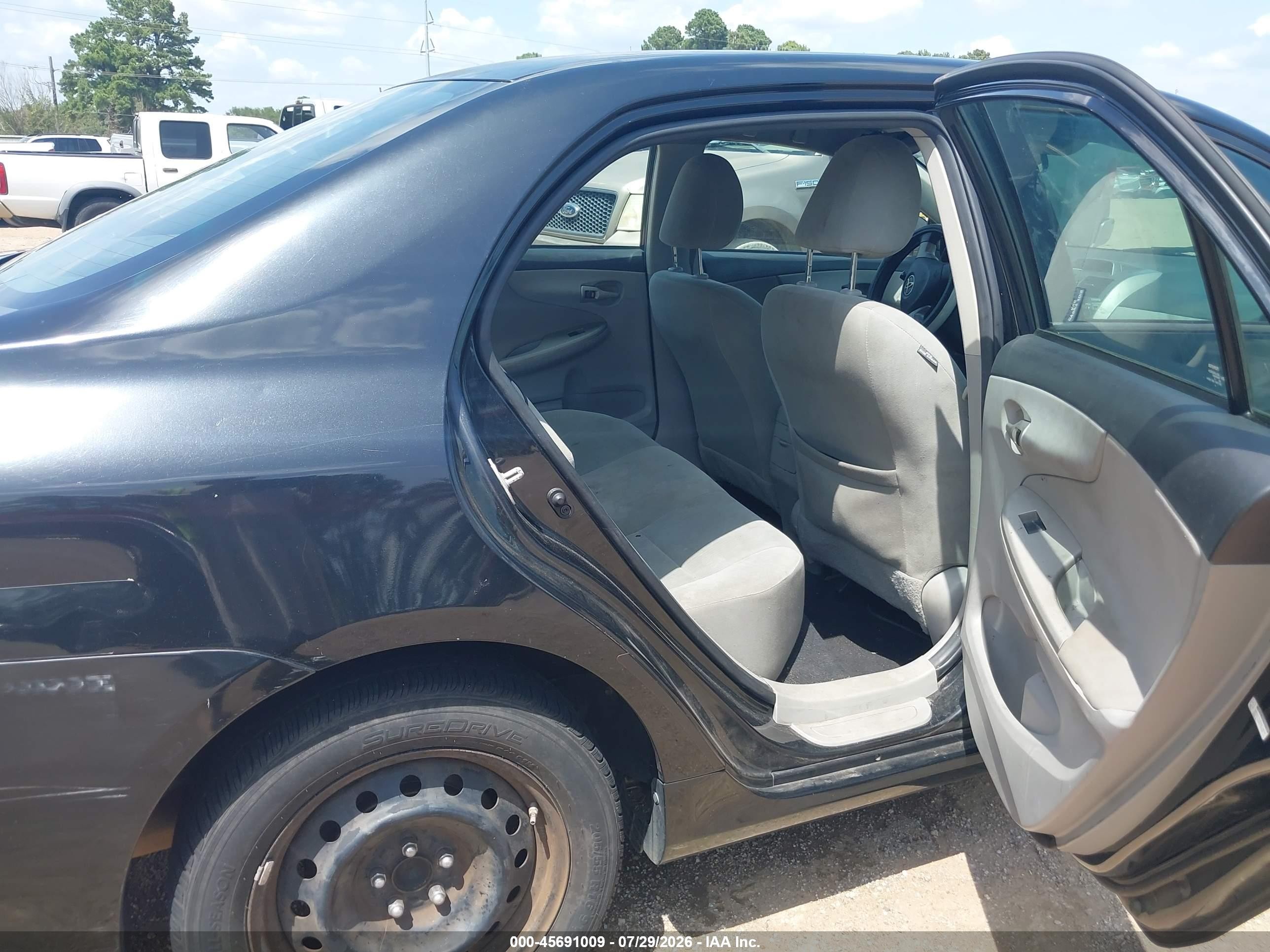 2012 Toyota Corolla Le Black vin: 5YFBU4EE4CP037409