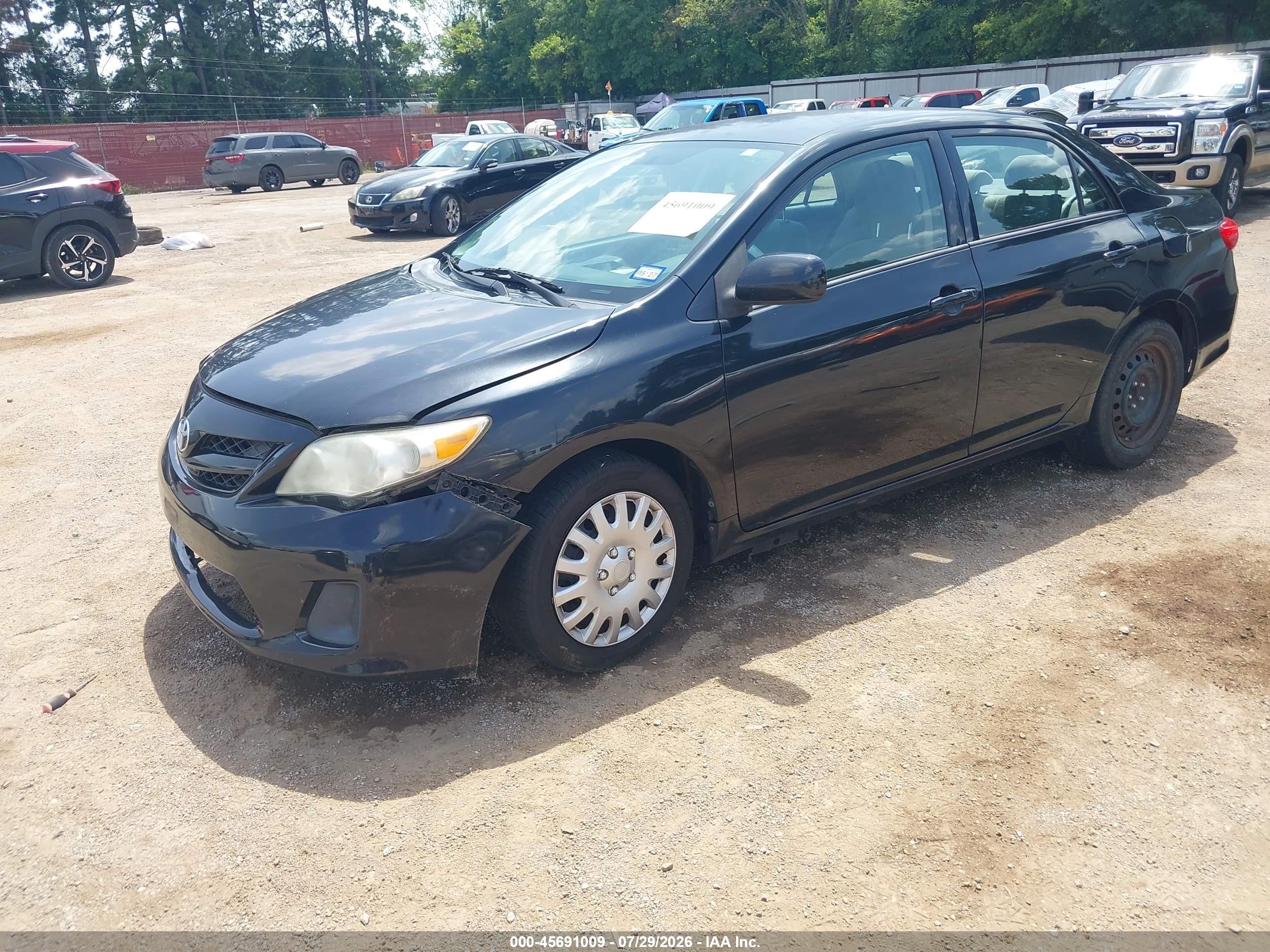 2012 Toyota Corolla Le Black vin: 5YFBU4EE4CP037409