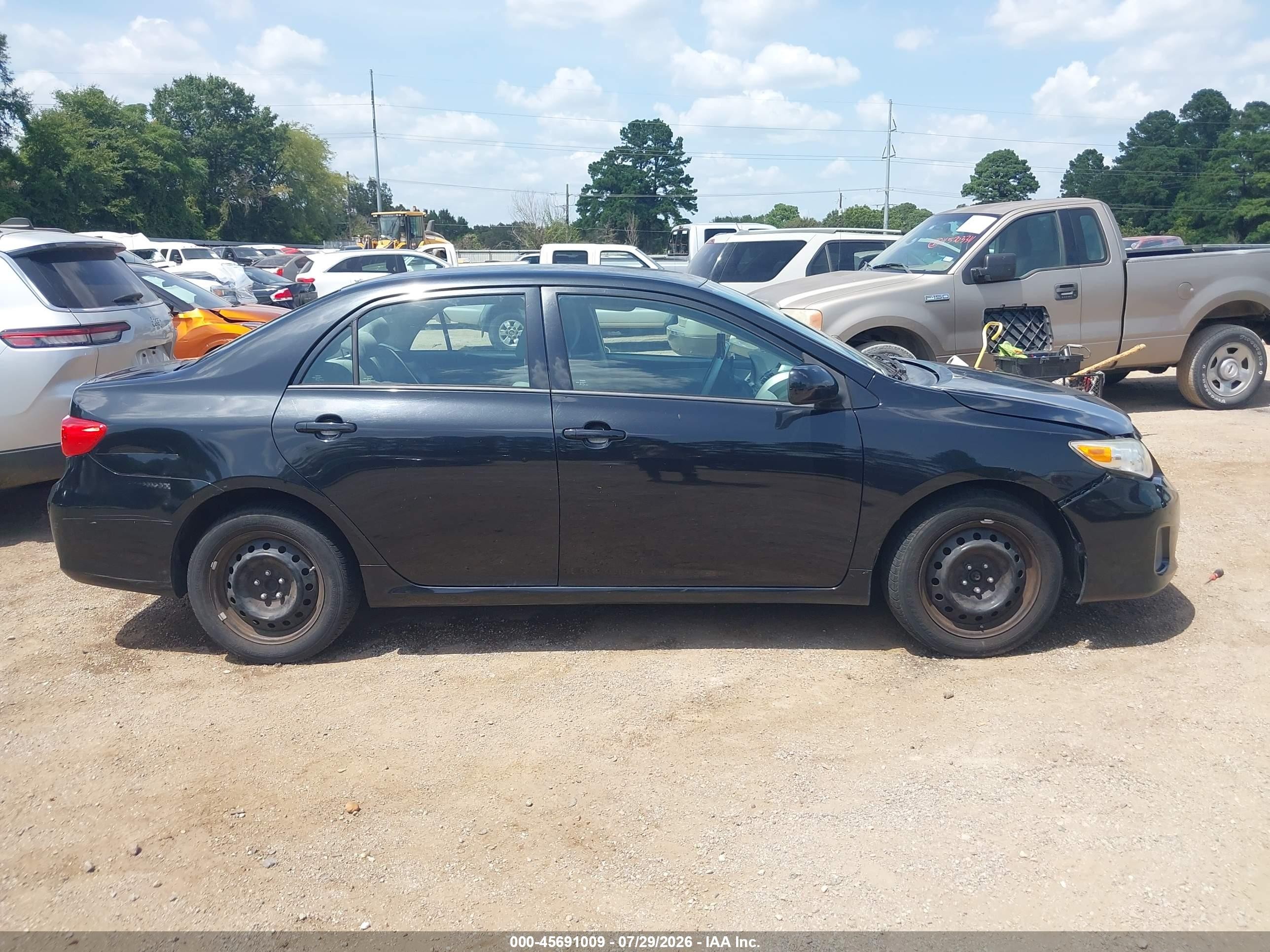 2012 Toyota Corolla Le Black vin: 5YFBU4EE4CP037409